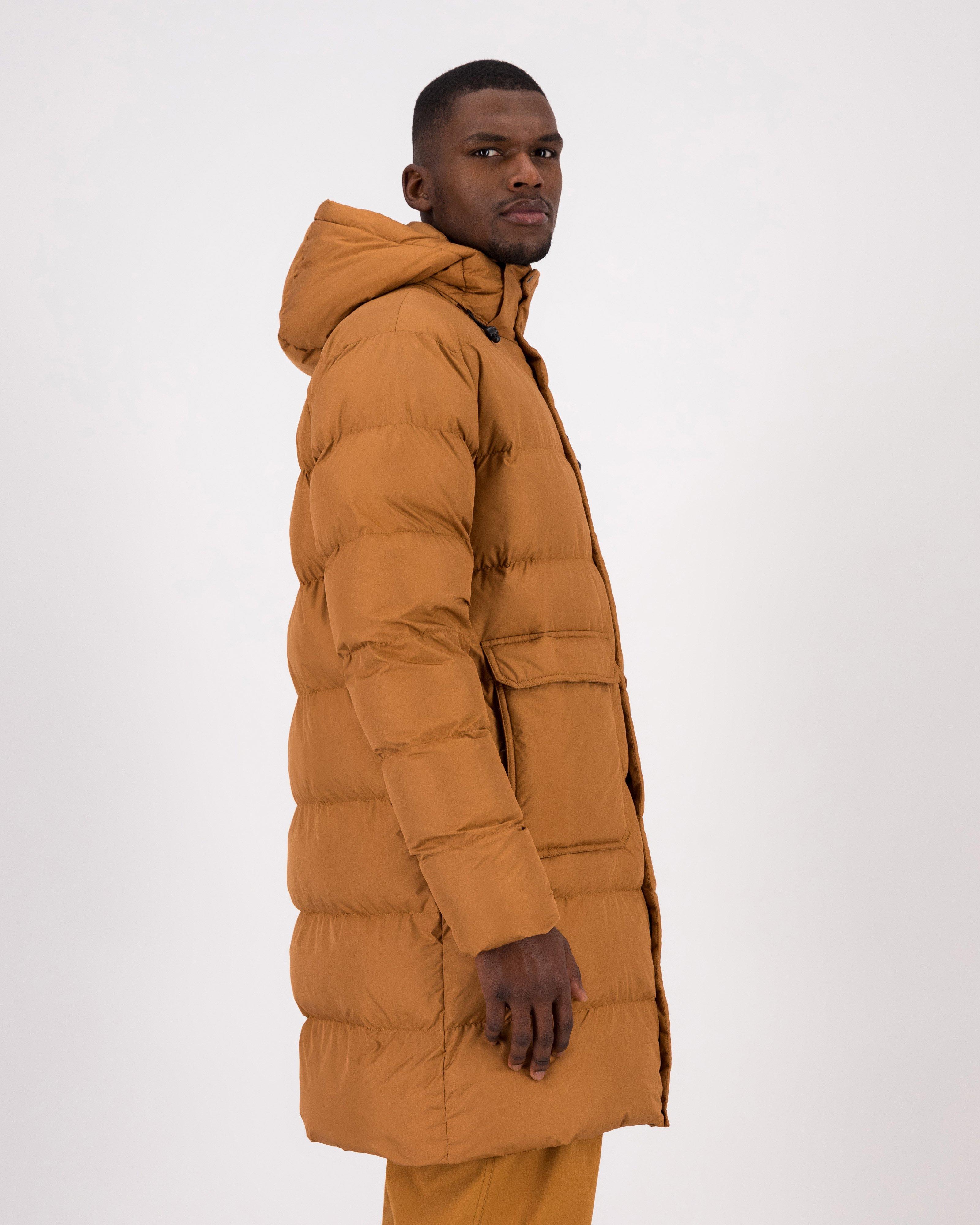 Longline jacket with online hood