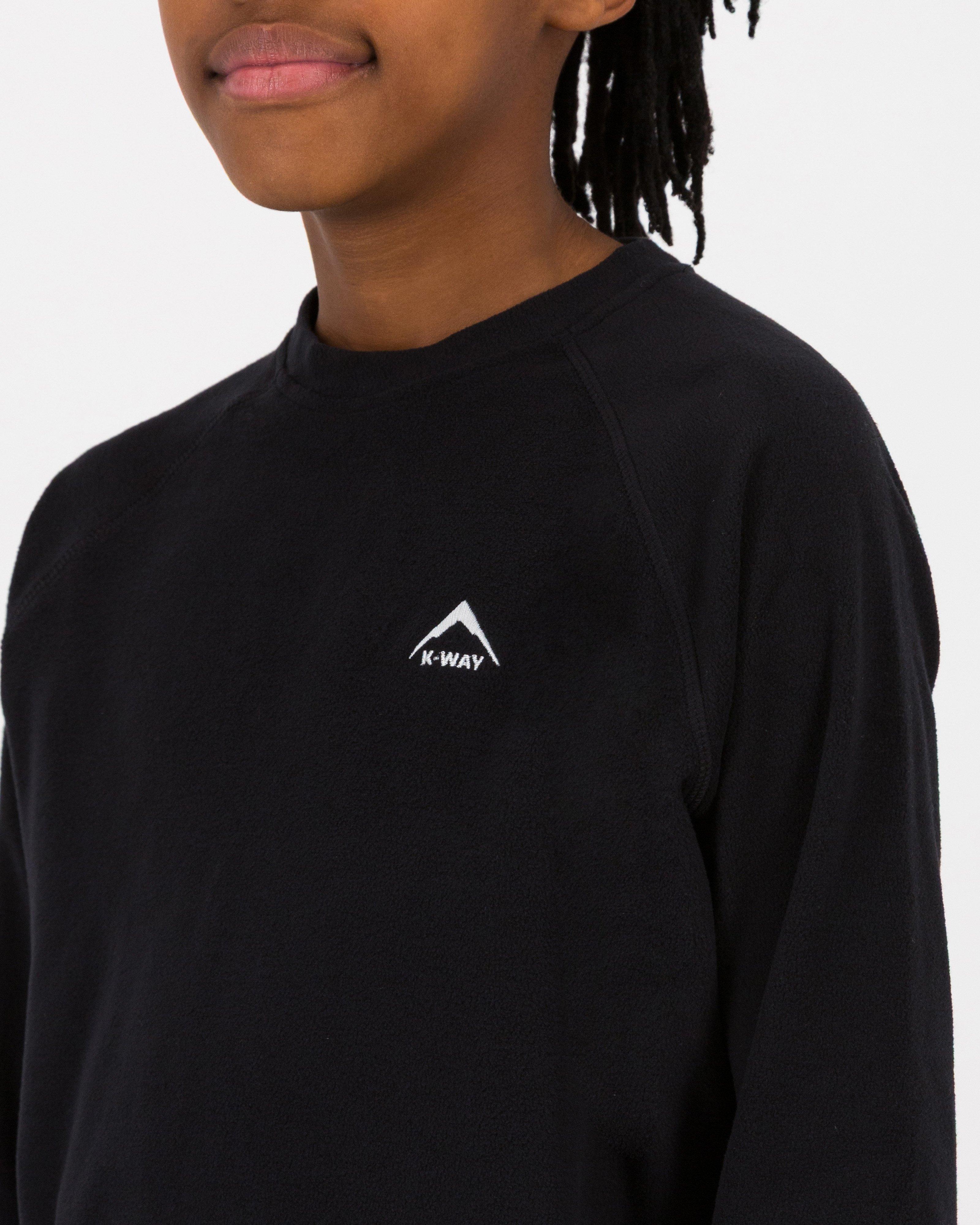 K-Way Youth Eco Hawk Fleece Top -  Black