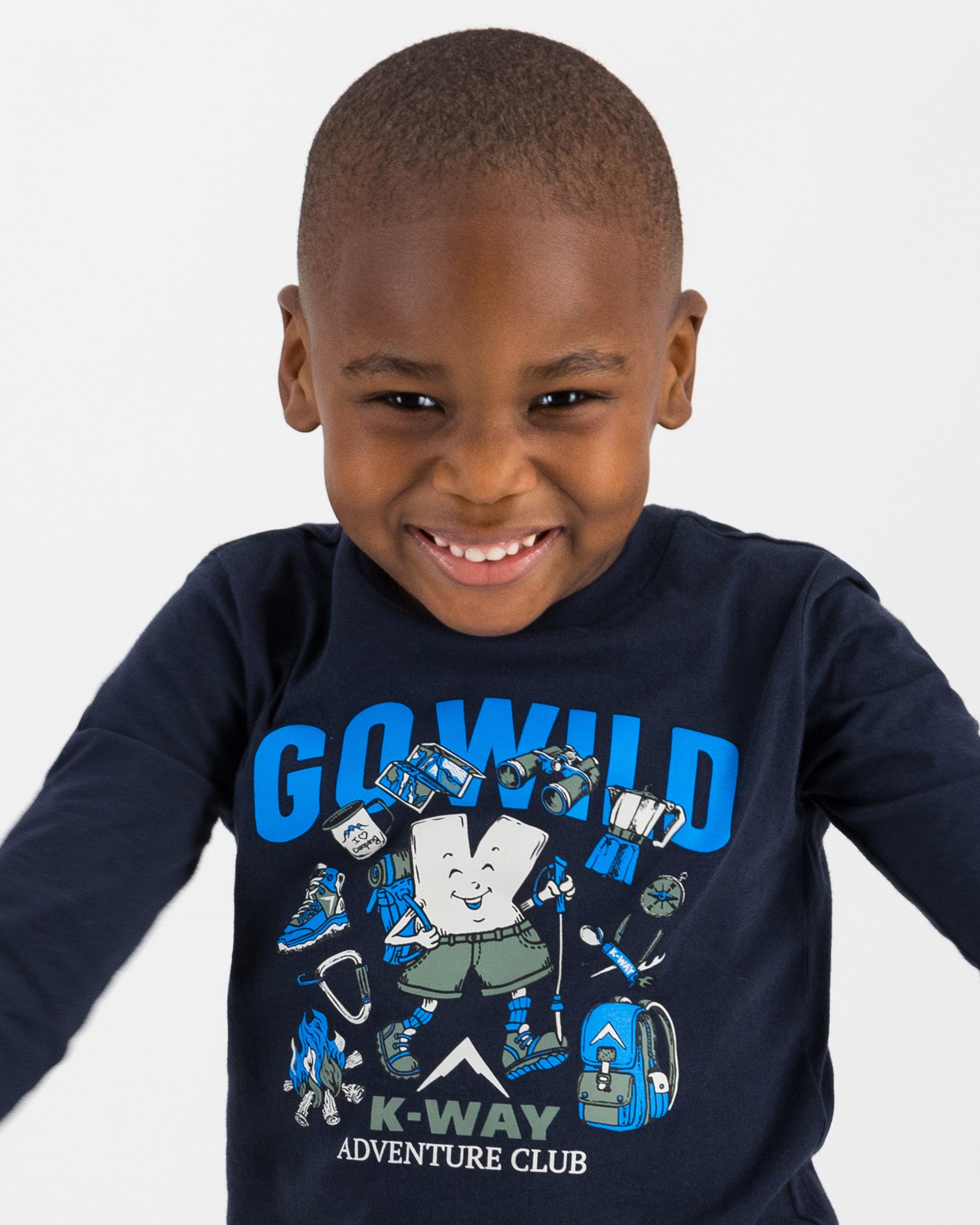 K-Way Kids Graphic T-shirt -  Indigo