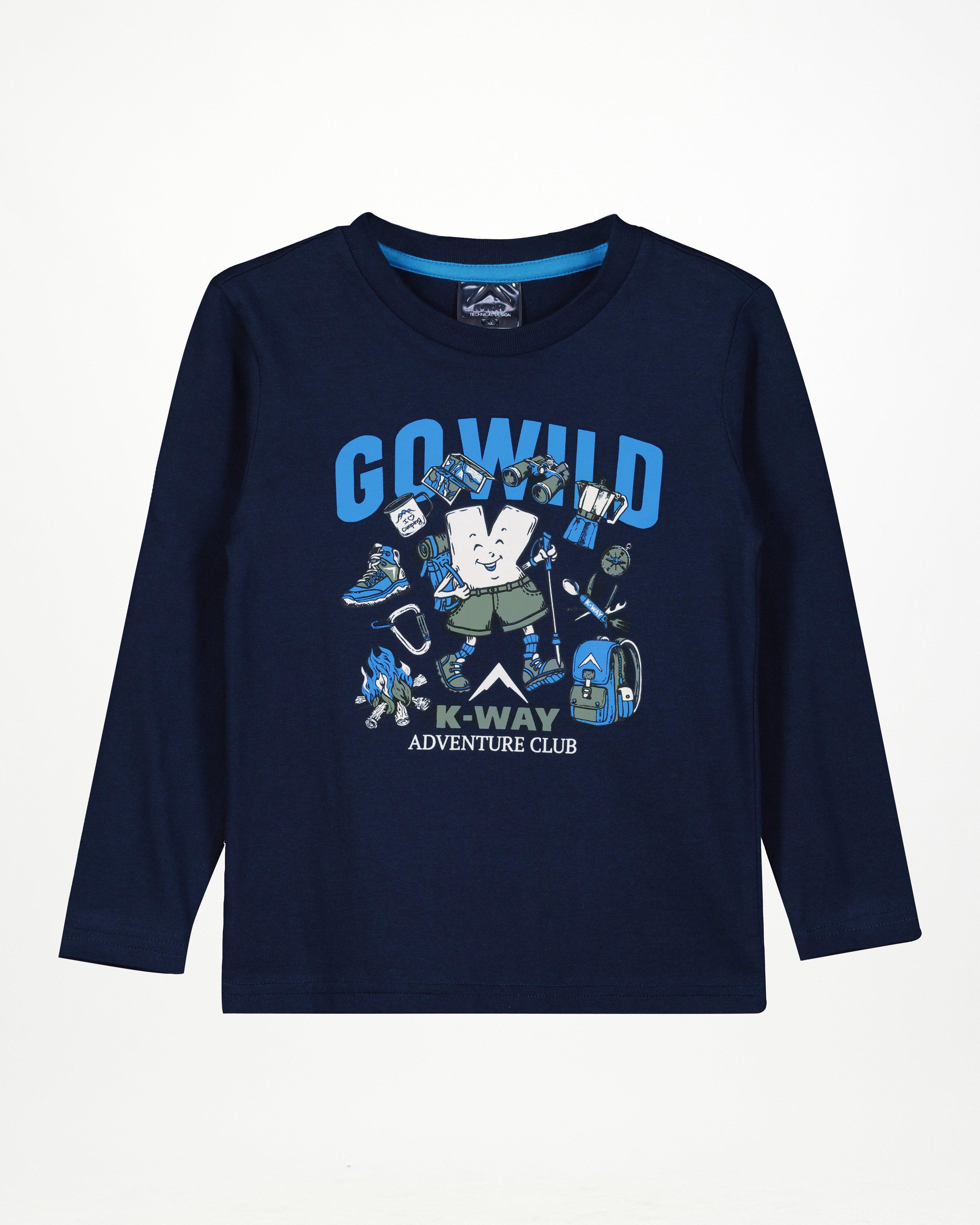 K-Way Kids Graphic T-shirt -  Indigo