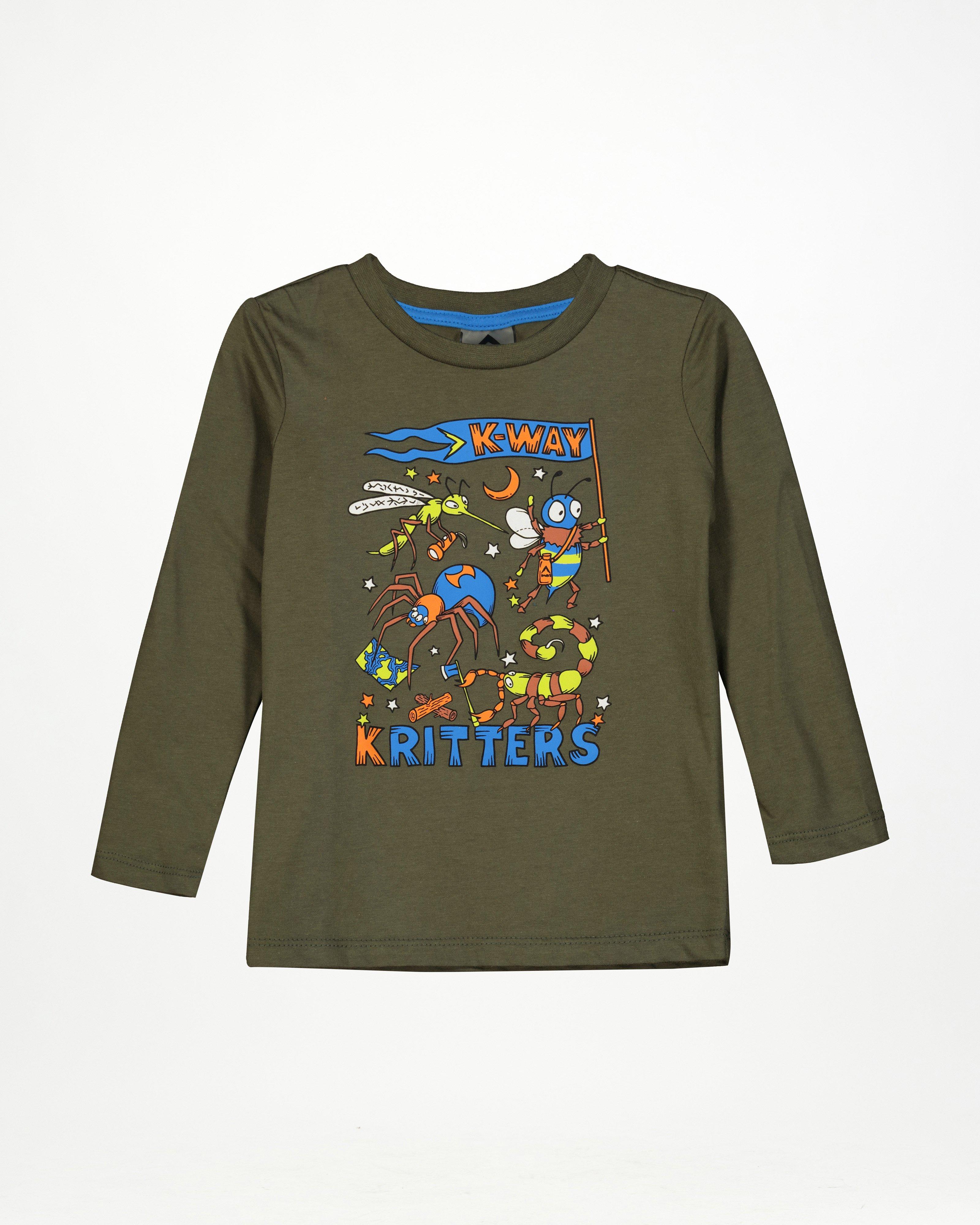 K-Way Kids Graphic T-shirt -  Olive