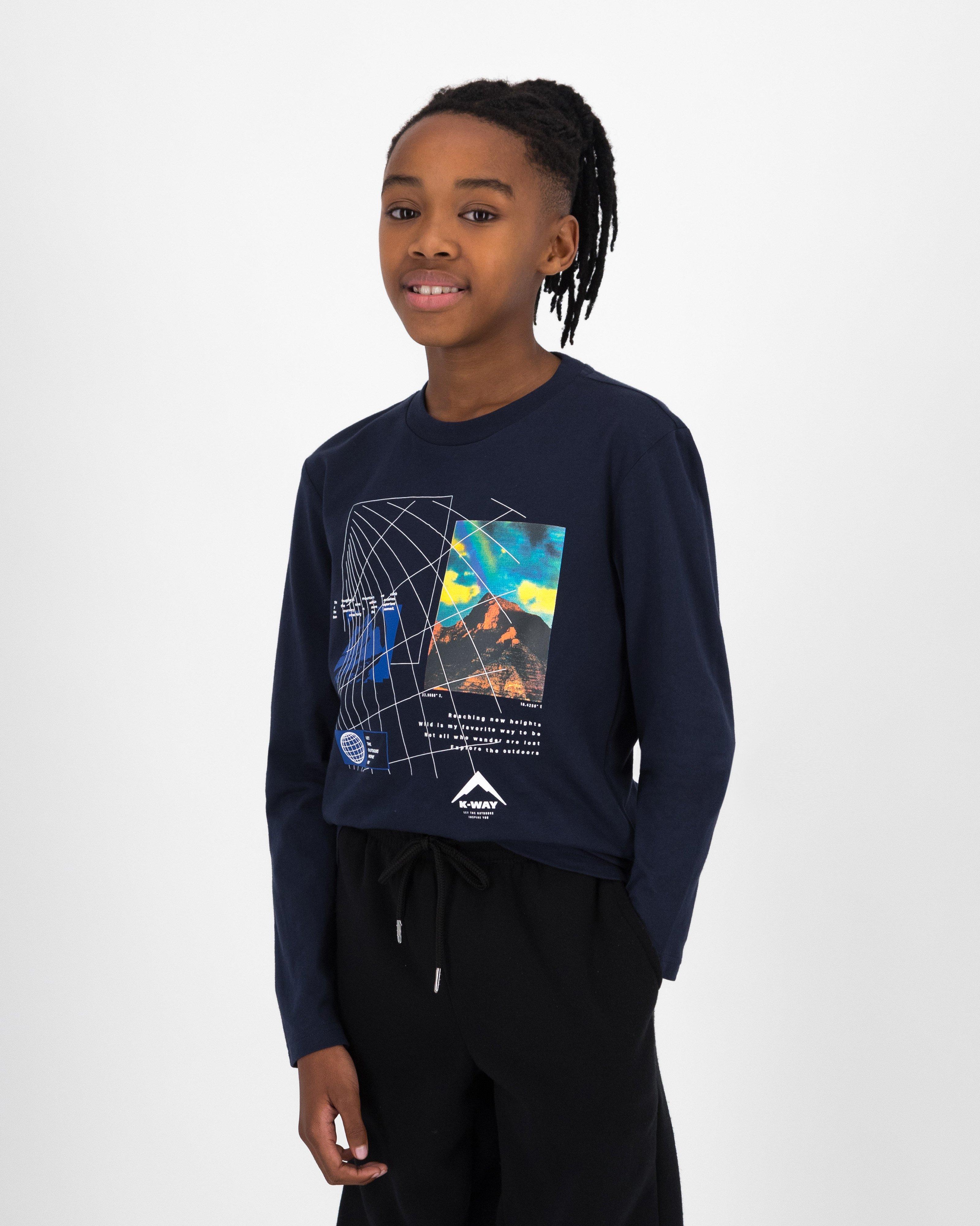 K-Way Youth Graphic T-shirt -  Navy