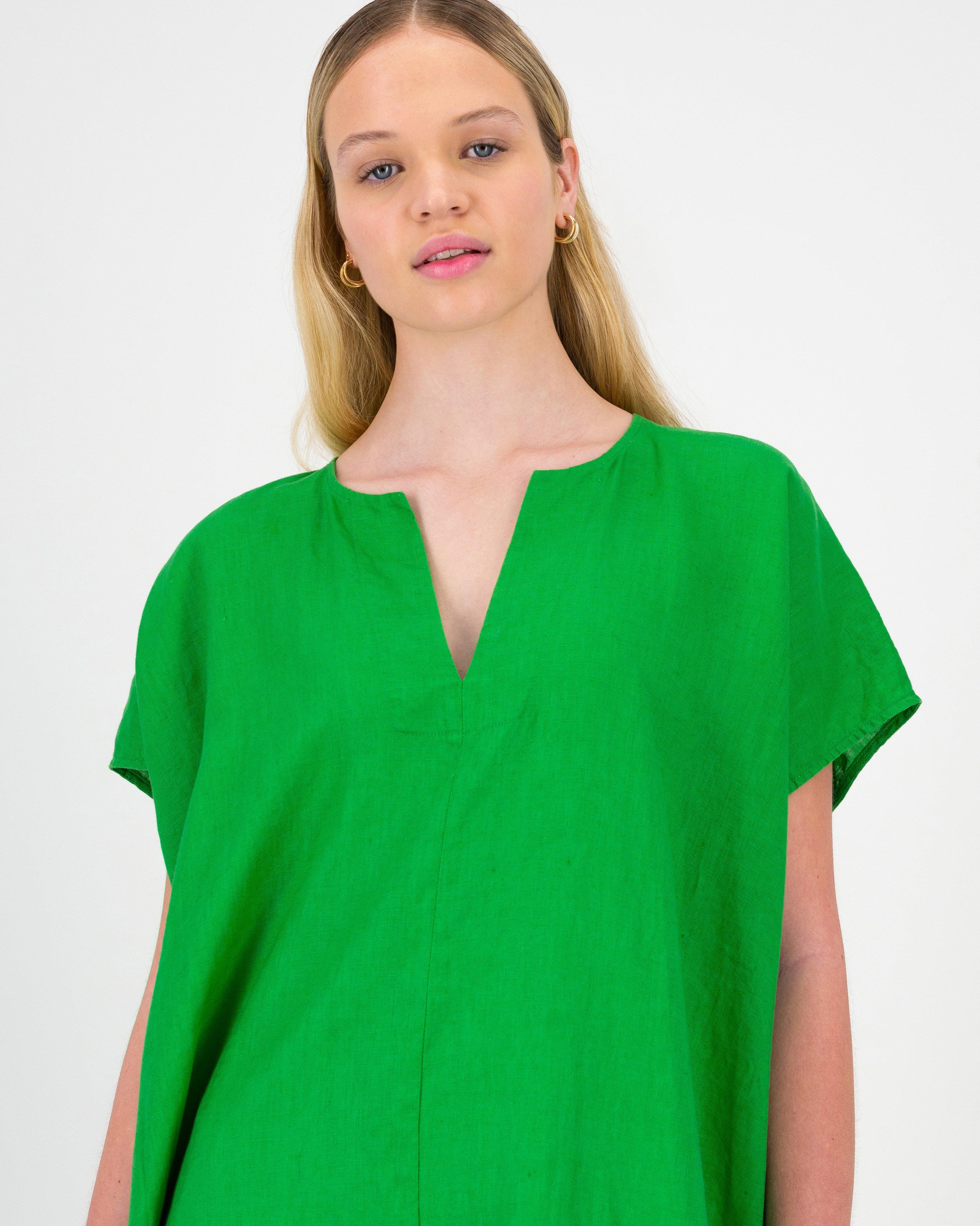 Edith Long Kaftan -  Green