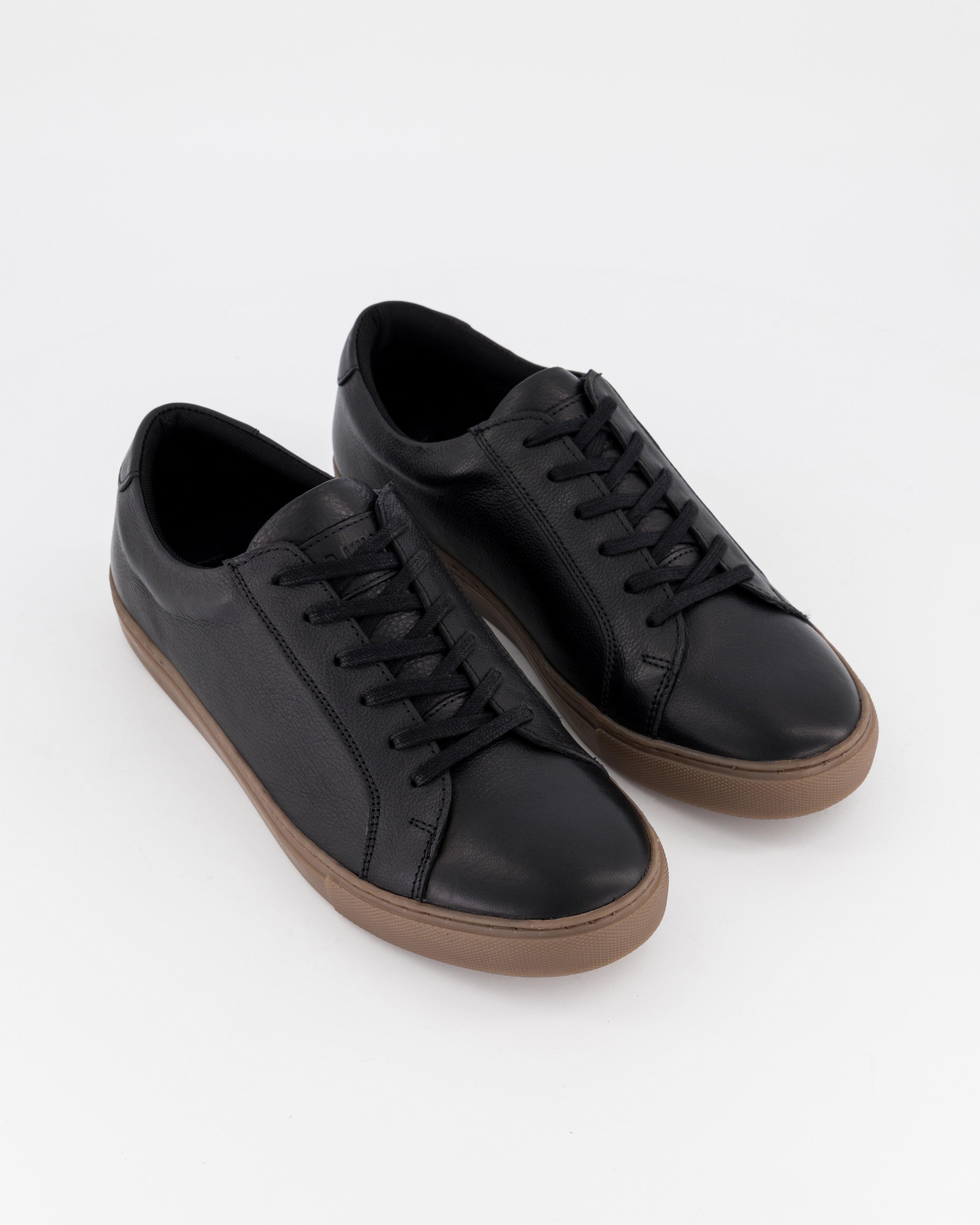 Men's Khanya Leather Sneaker -  Black