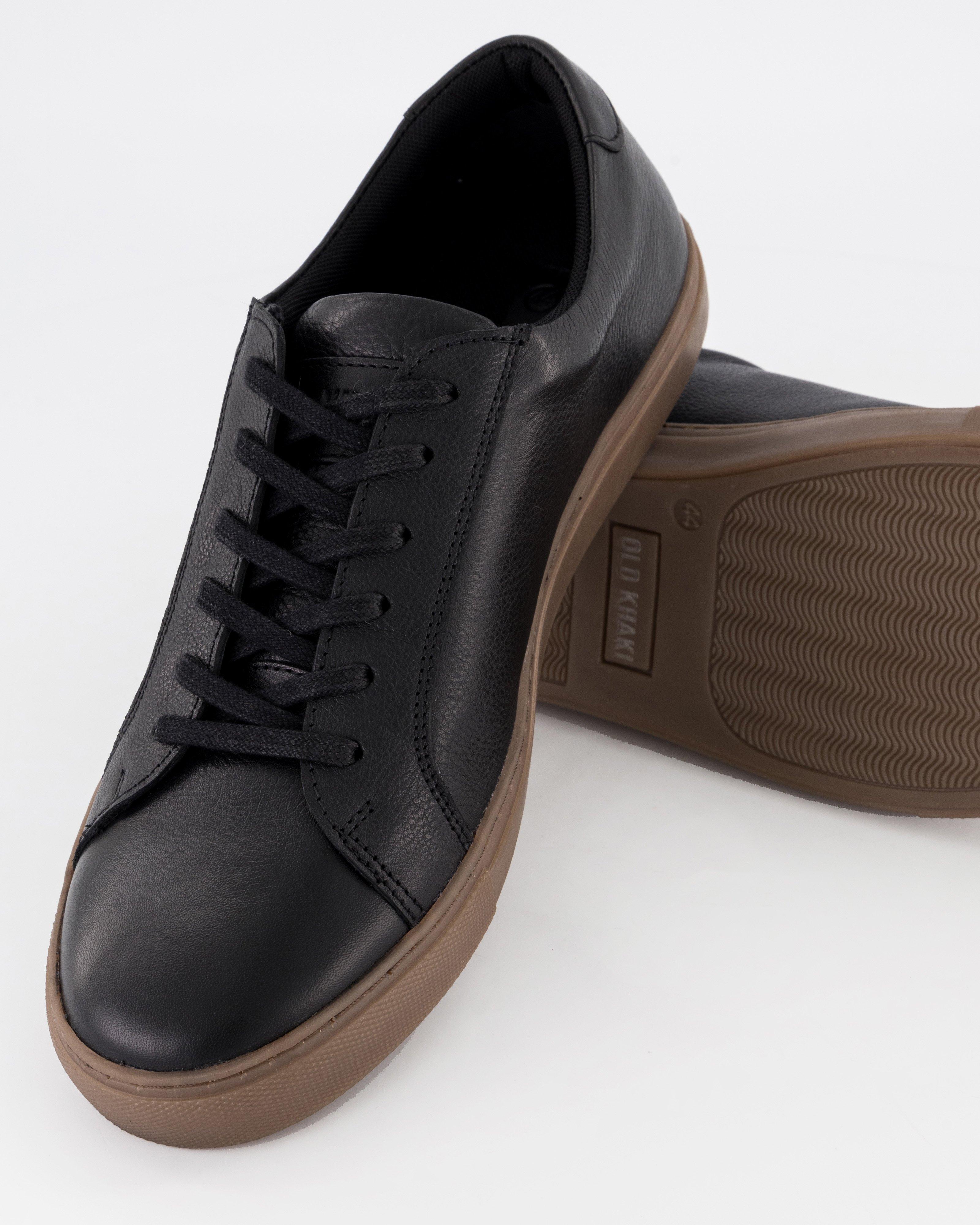 Men's Khanya Leather Sneaker -  Black