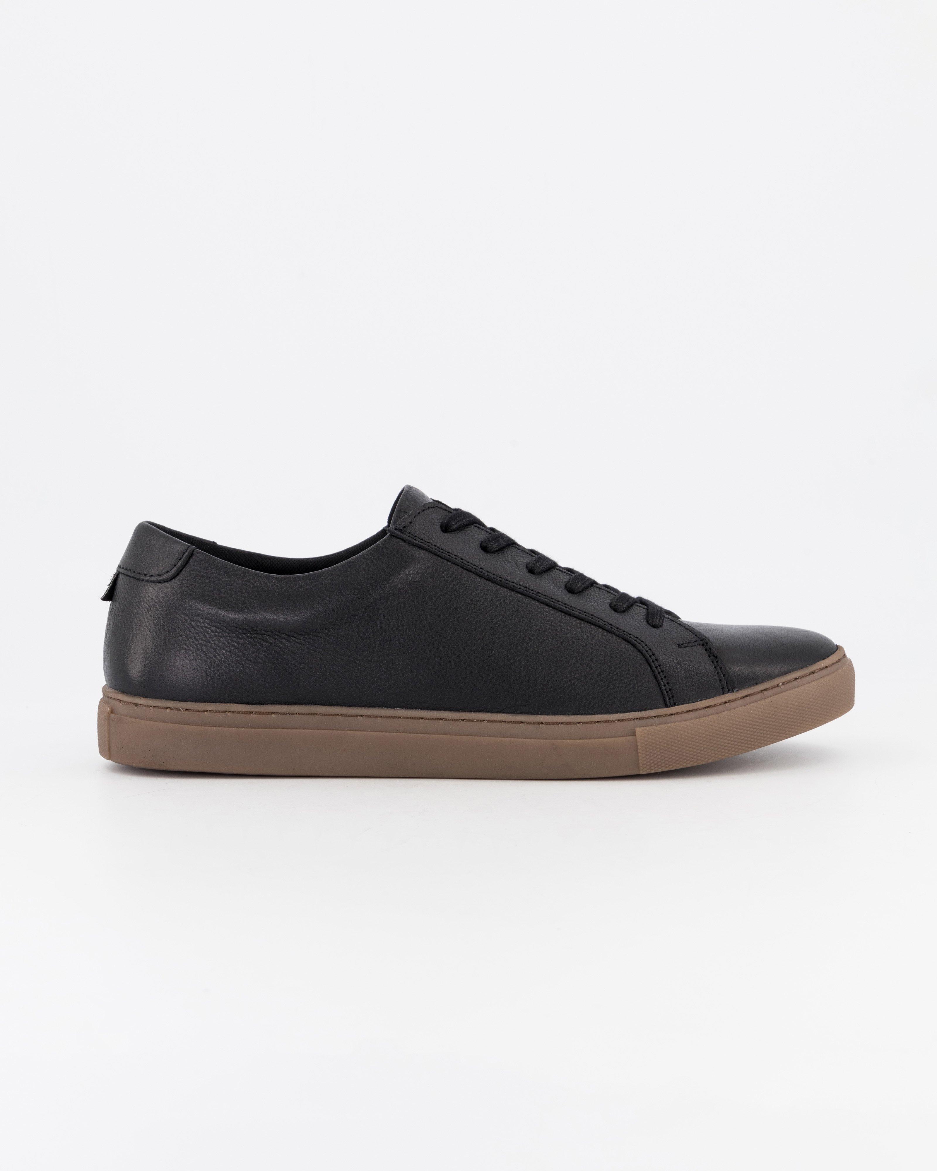 Men's Khanya Leather Sneaker -  Black