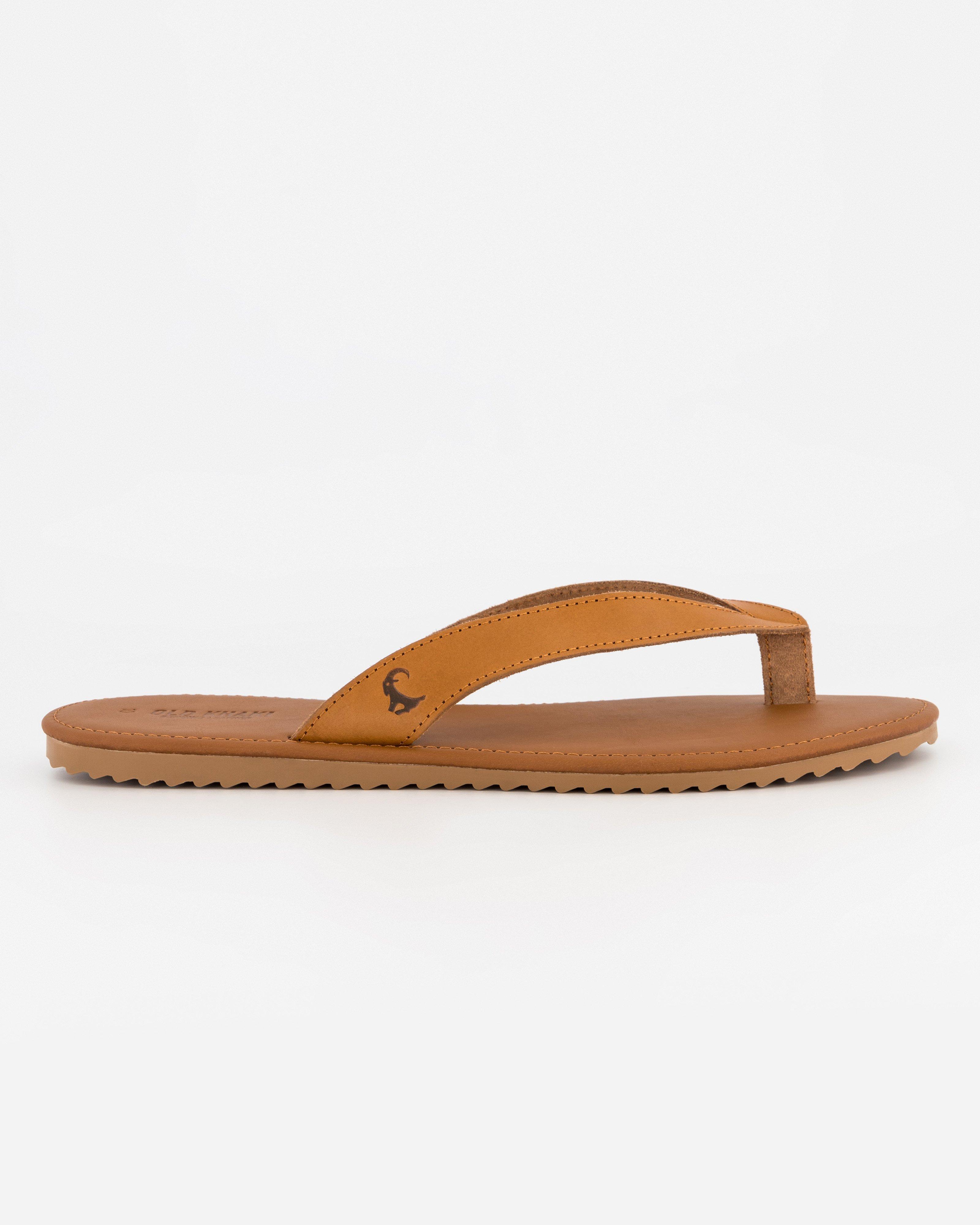 Men's Cyrus Leather Sandal -  Tan