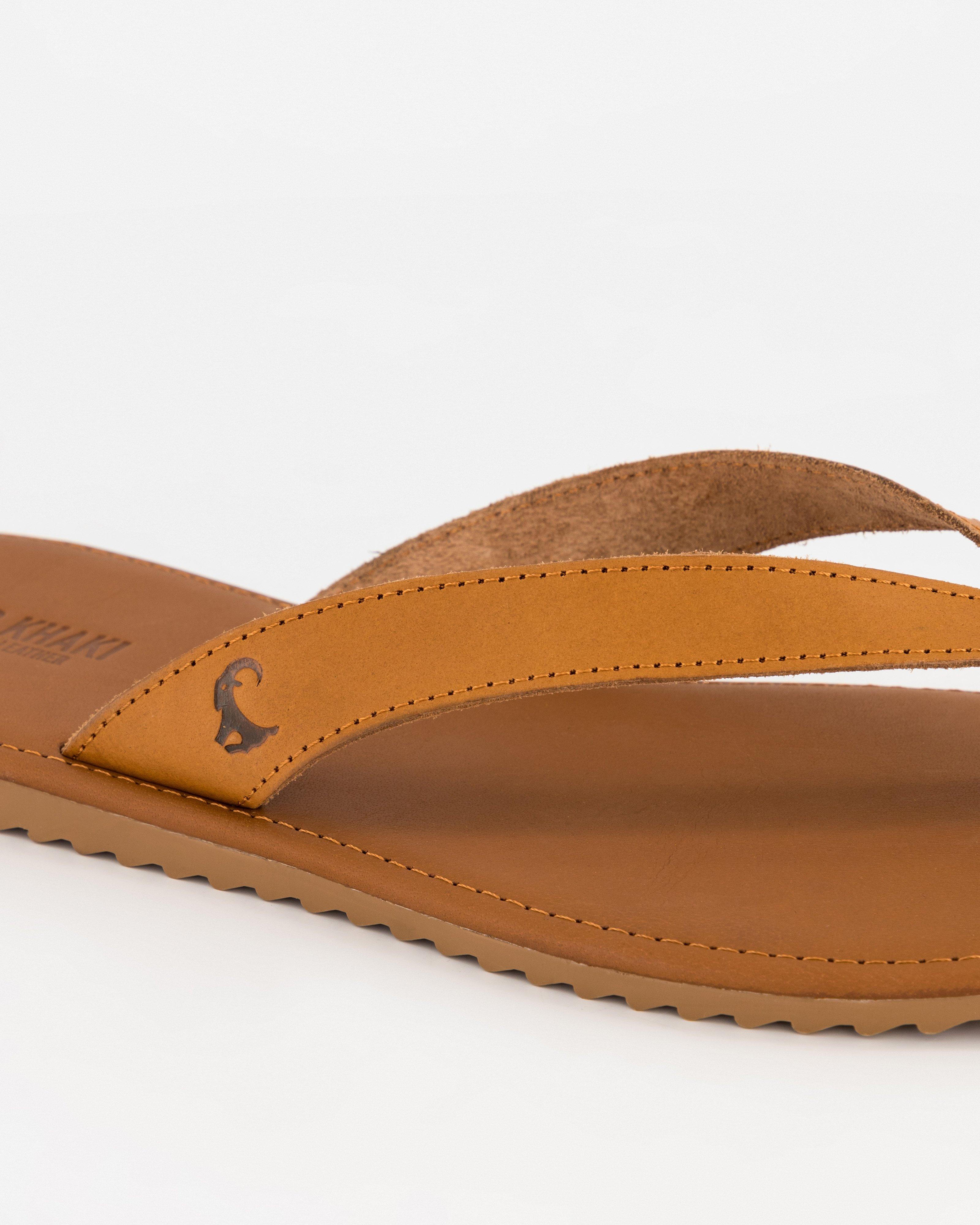 Men's Cyrus Leather Sandal -  Tan