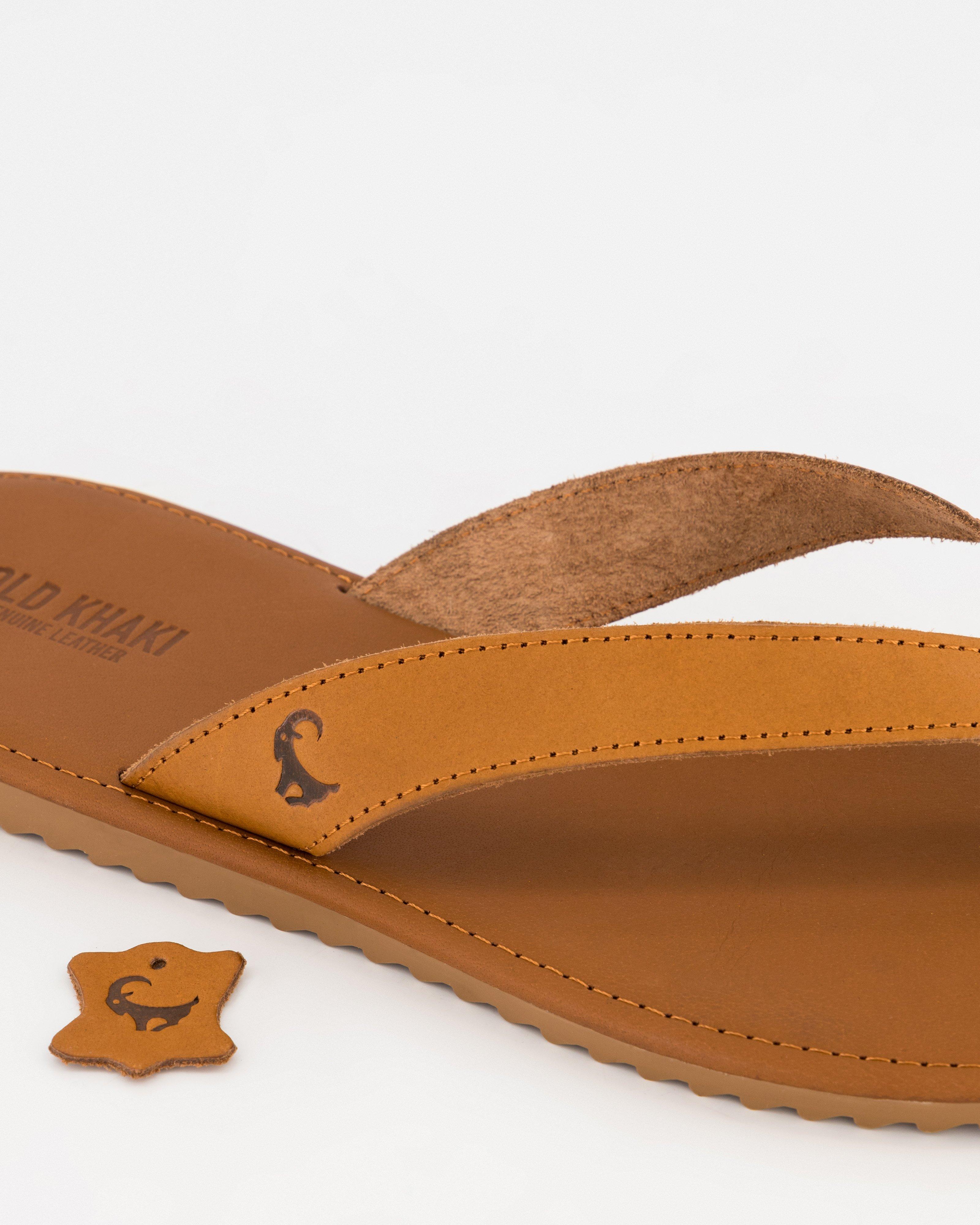 Men's Cyrus Leather Sandal -  Tan