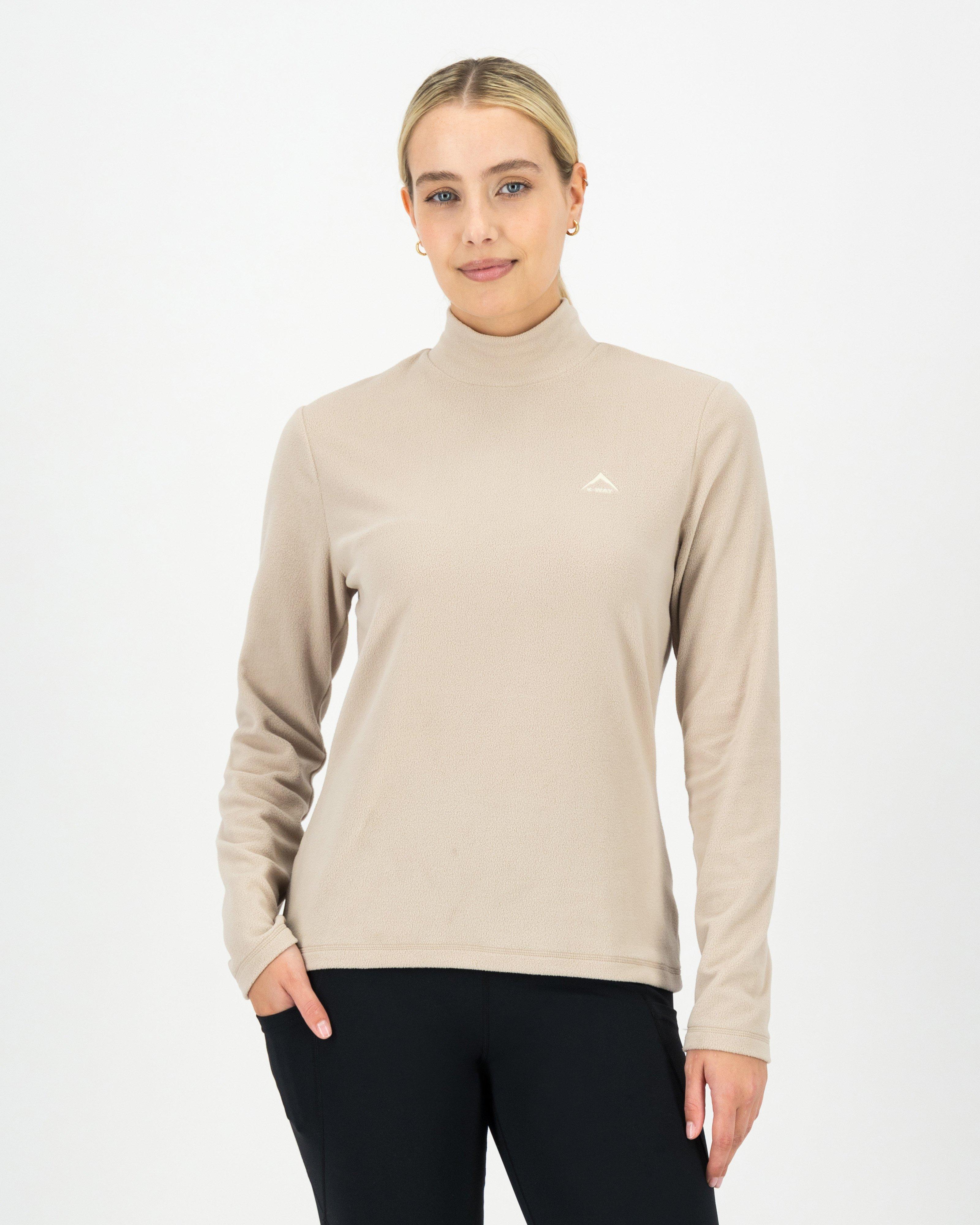 K-Way Women's Iris Eco Fleece Poloneck -  Stone