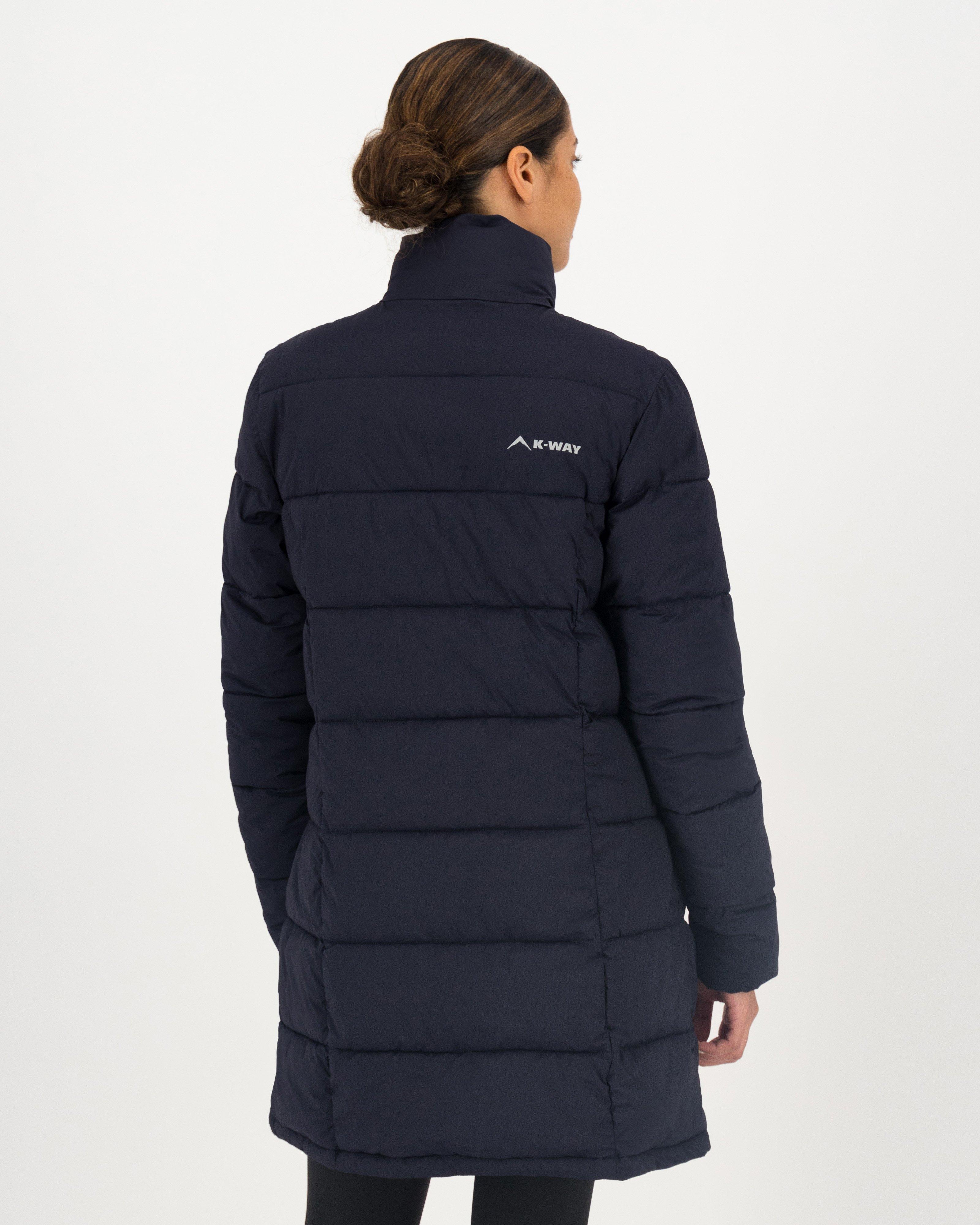 K-Way Women's Venture Eco Padded Puffer Coat -  Navy