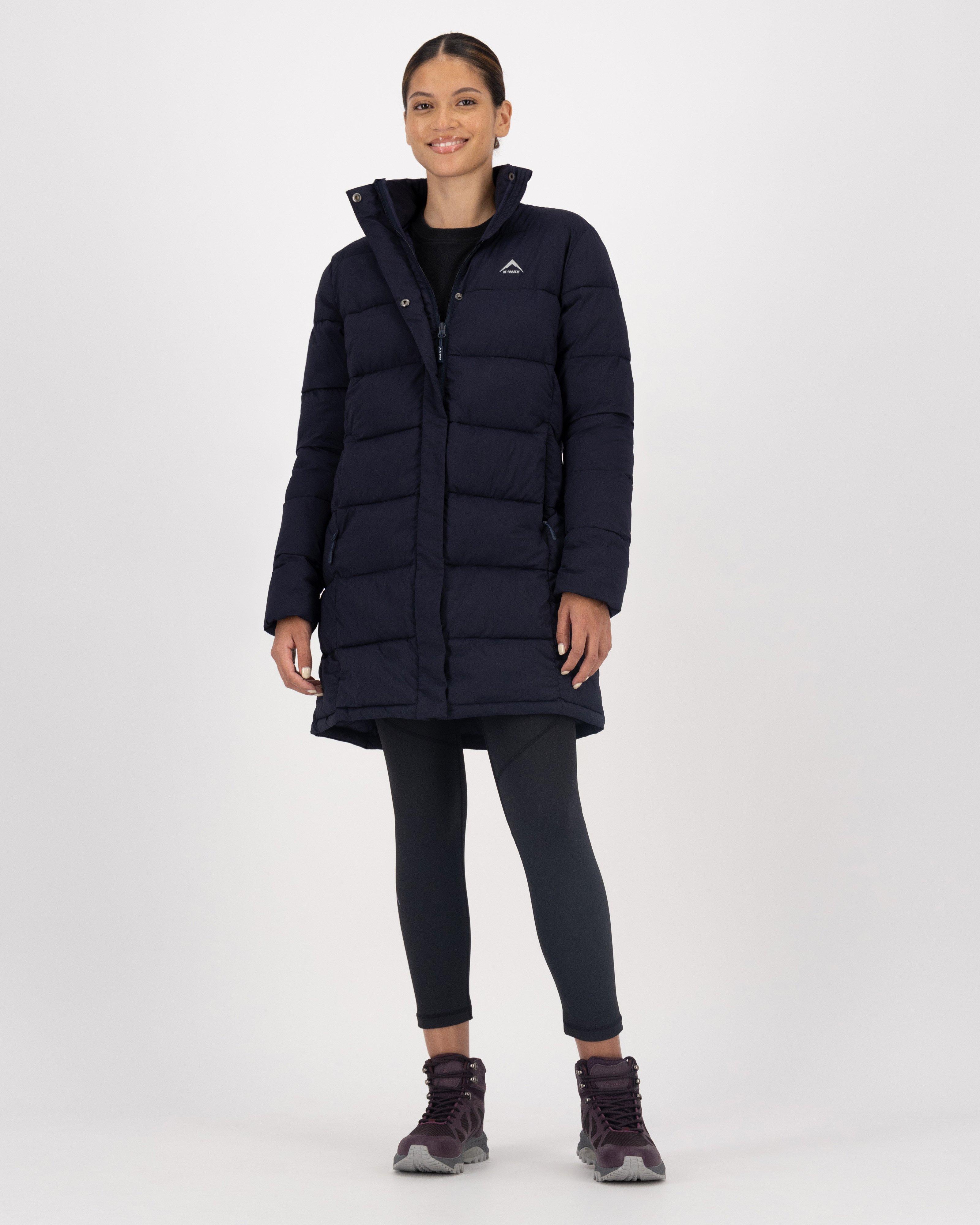 K-Way Women's Venture Eco Padded Puffer Coat -  Navy