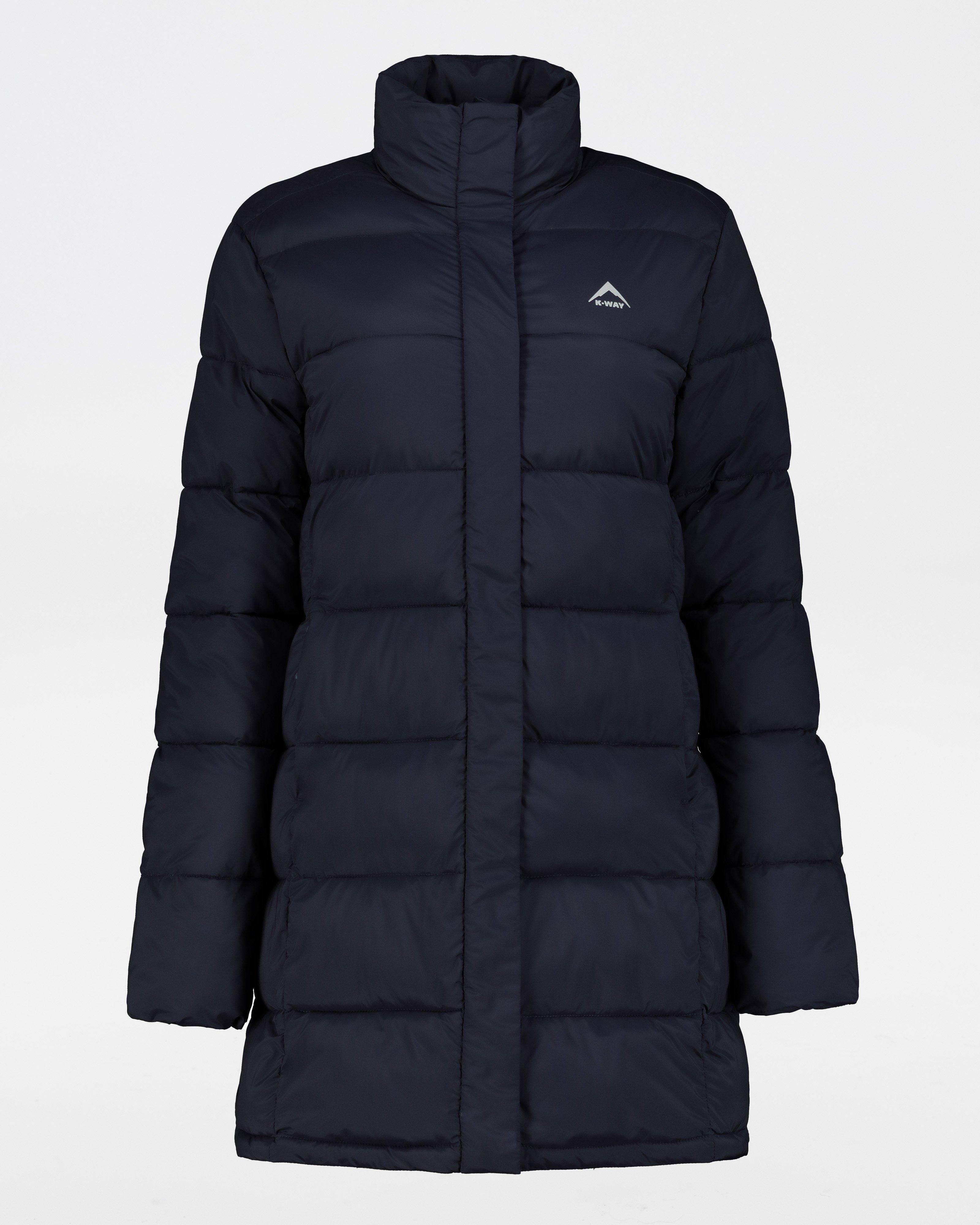 K-Way Women's Venture Eco Padded Puffer Coat -  Navy