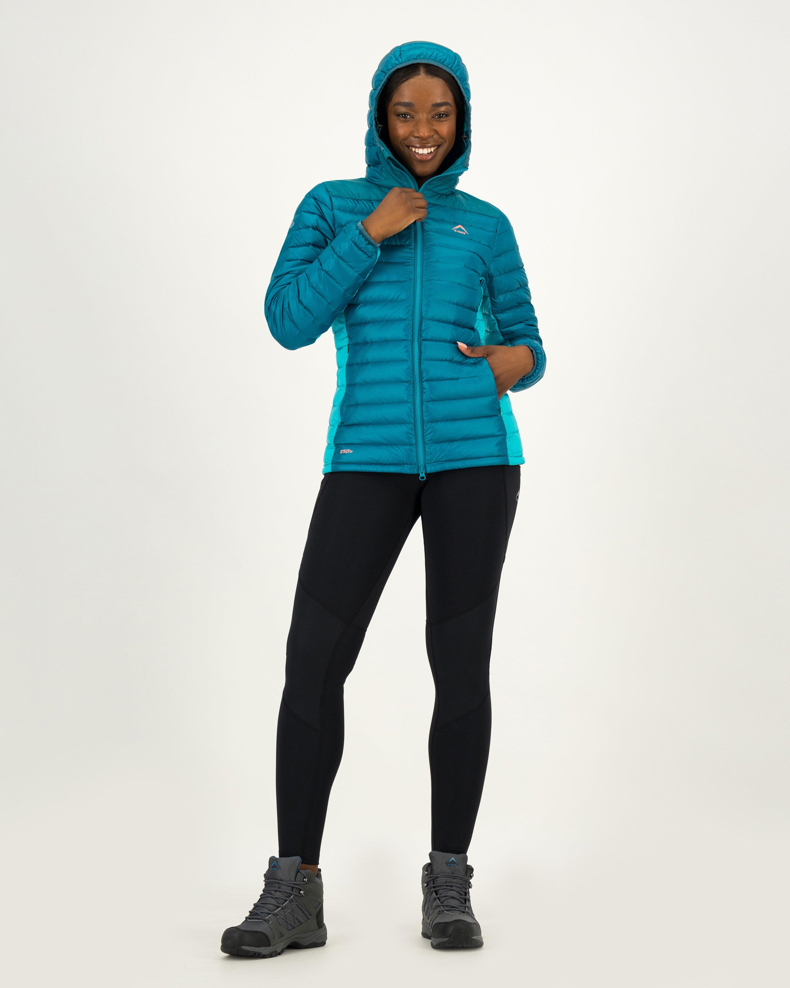 K-Way Expedition Series Women's Mount Whitney Hooded Down Jacket -  Teal