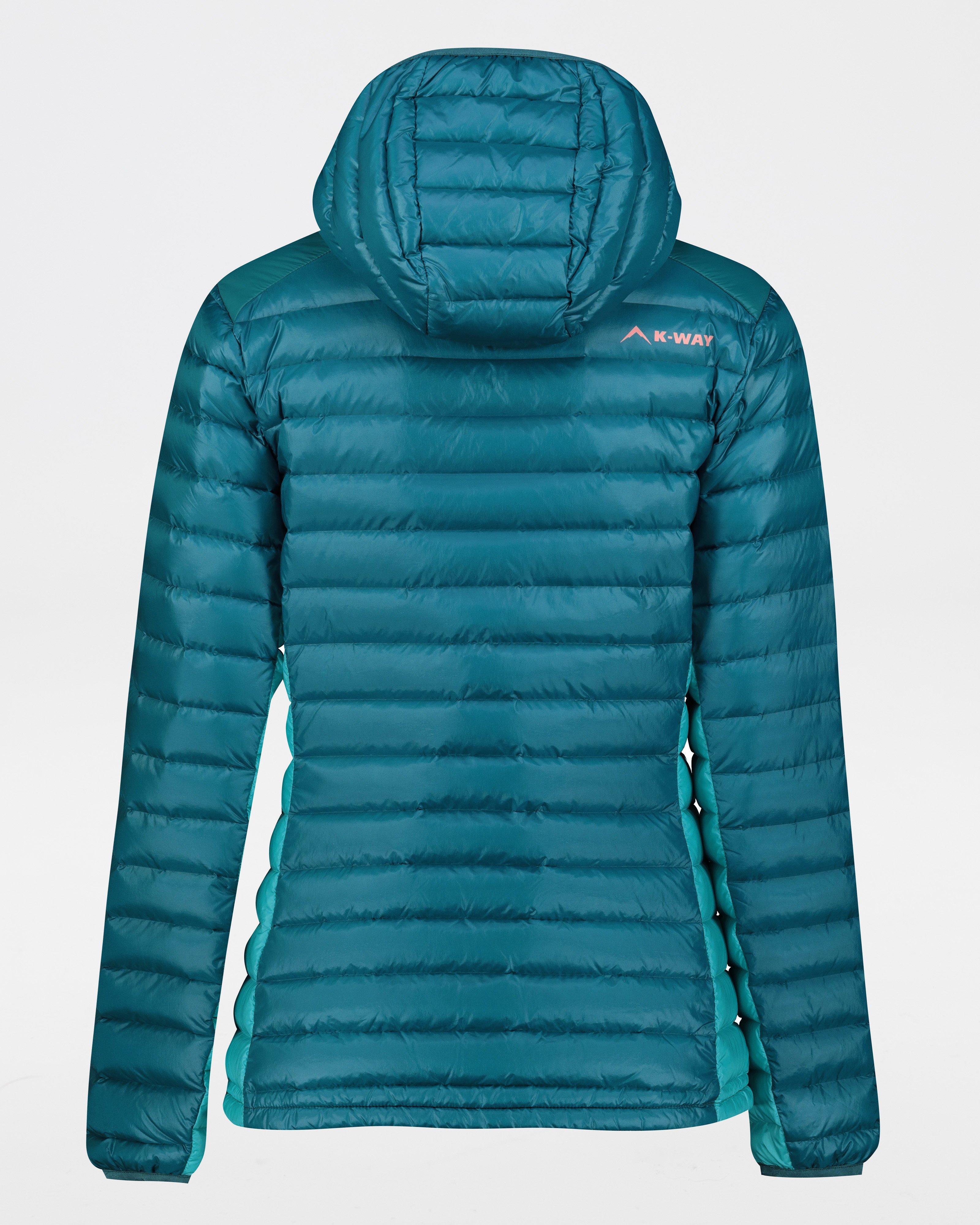 K-Way Expedition Series Women's Mount Whitney Hooded Down Jacket -  Teal