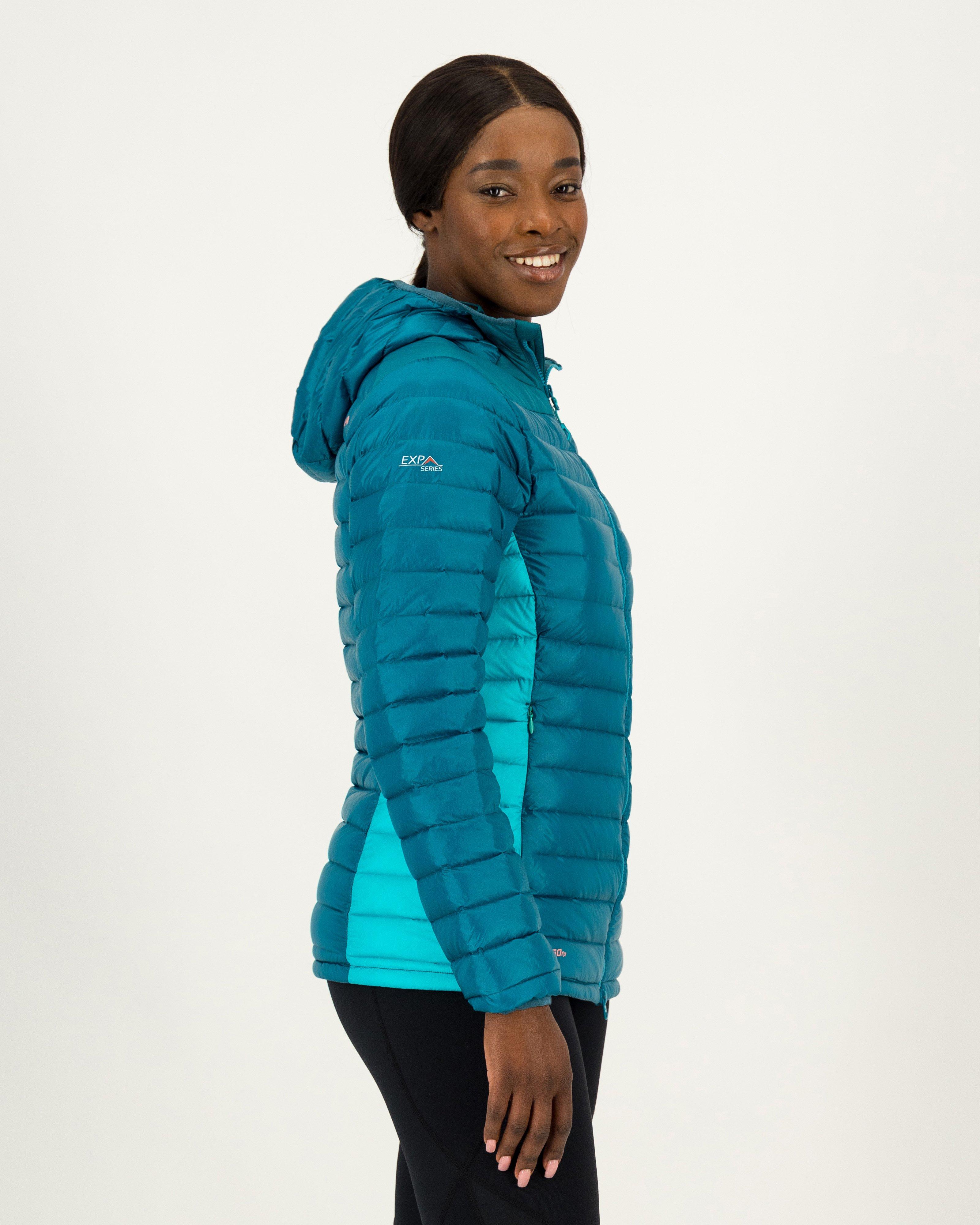 K-Way Expedition Series Women's Mount Whitney Hooded Down Jacket -  Teal