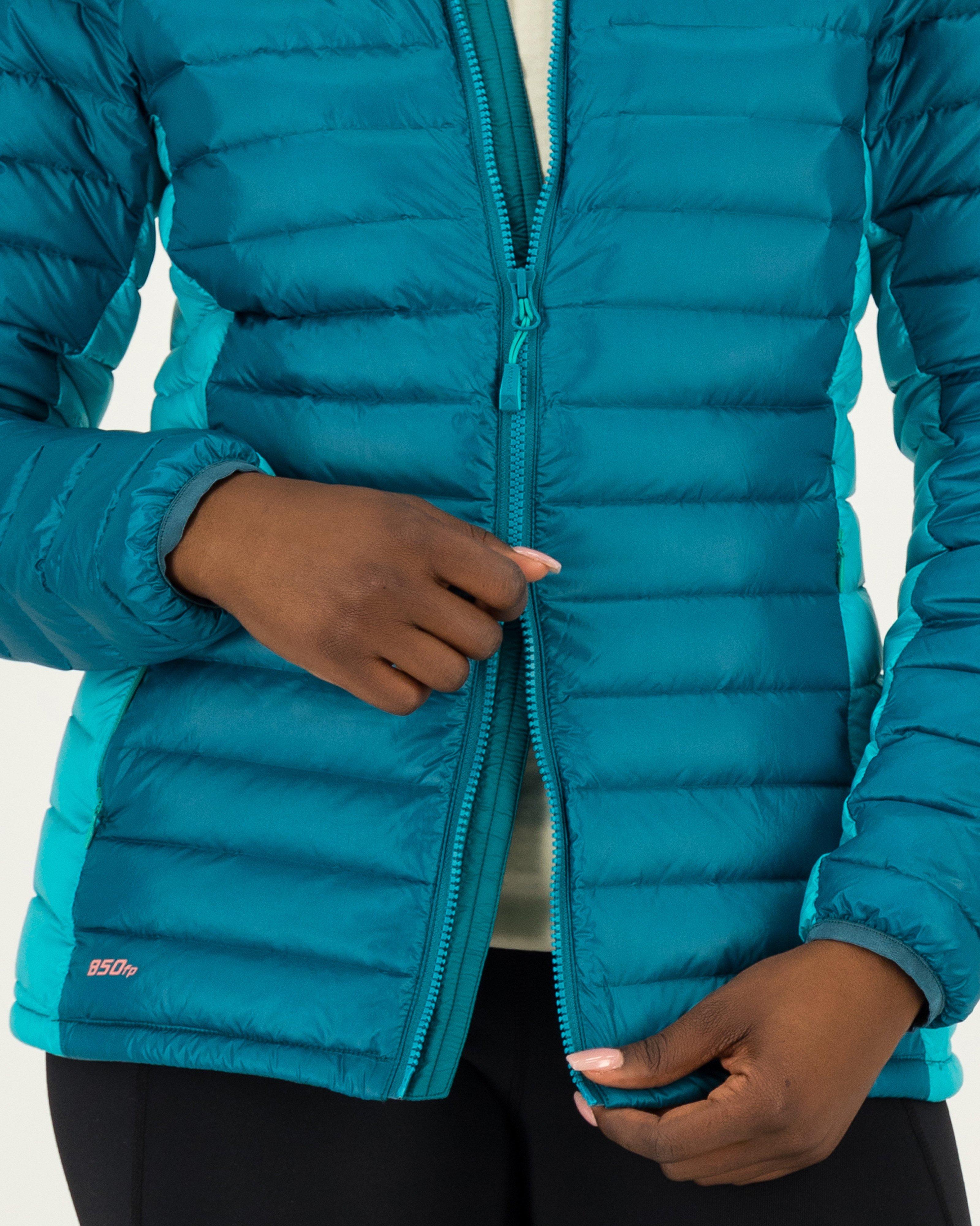 K-Way Expedition Series Women's Mount Whitney Hooded Down Jacket -  Teal