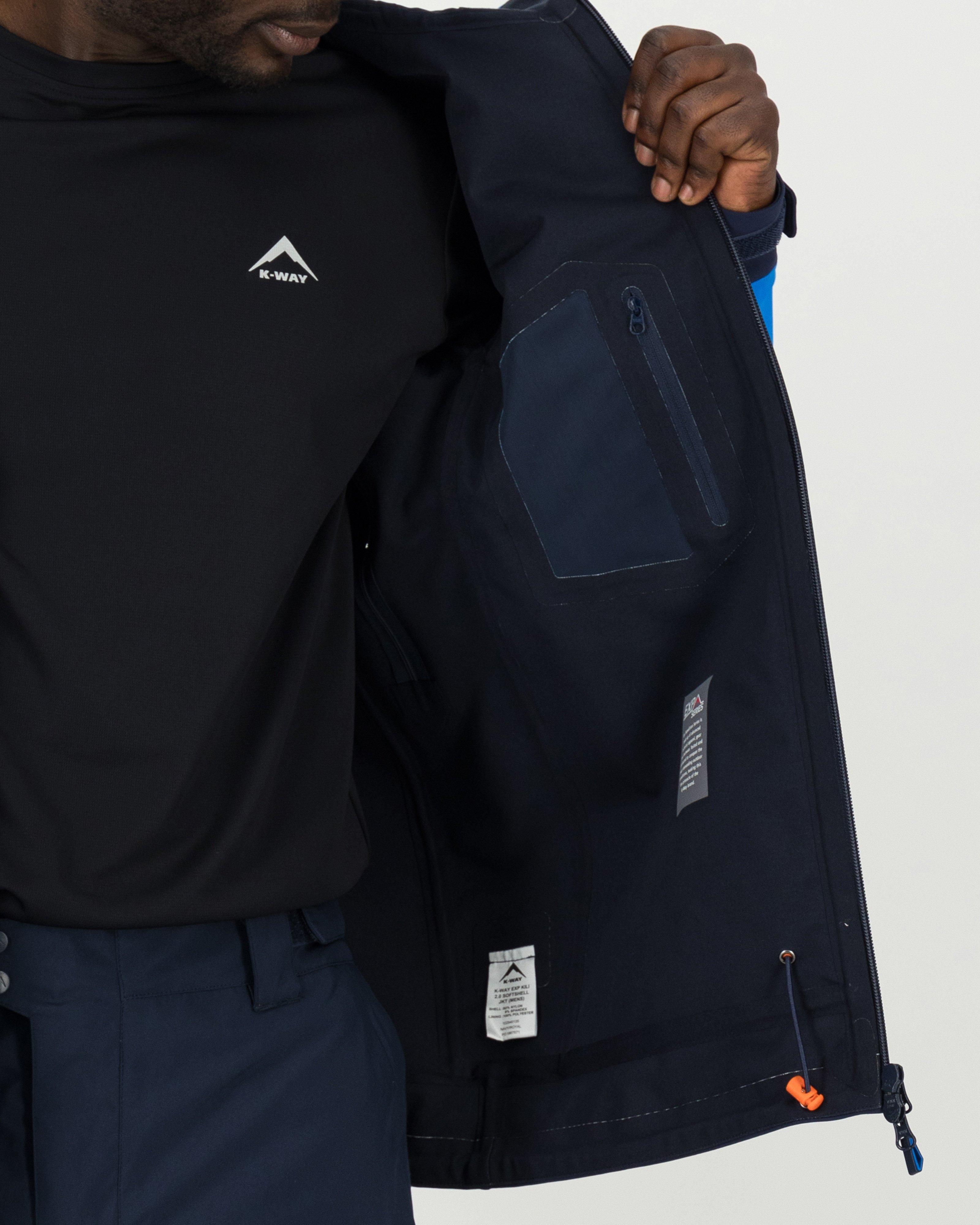 K-Way Expedition Series Men’s Kili 2.0 Softshell Jacket -  Navy