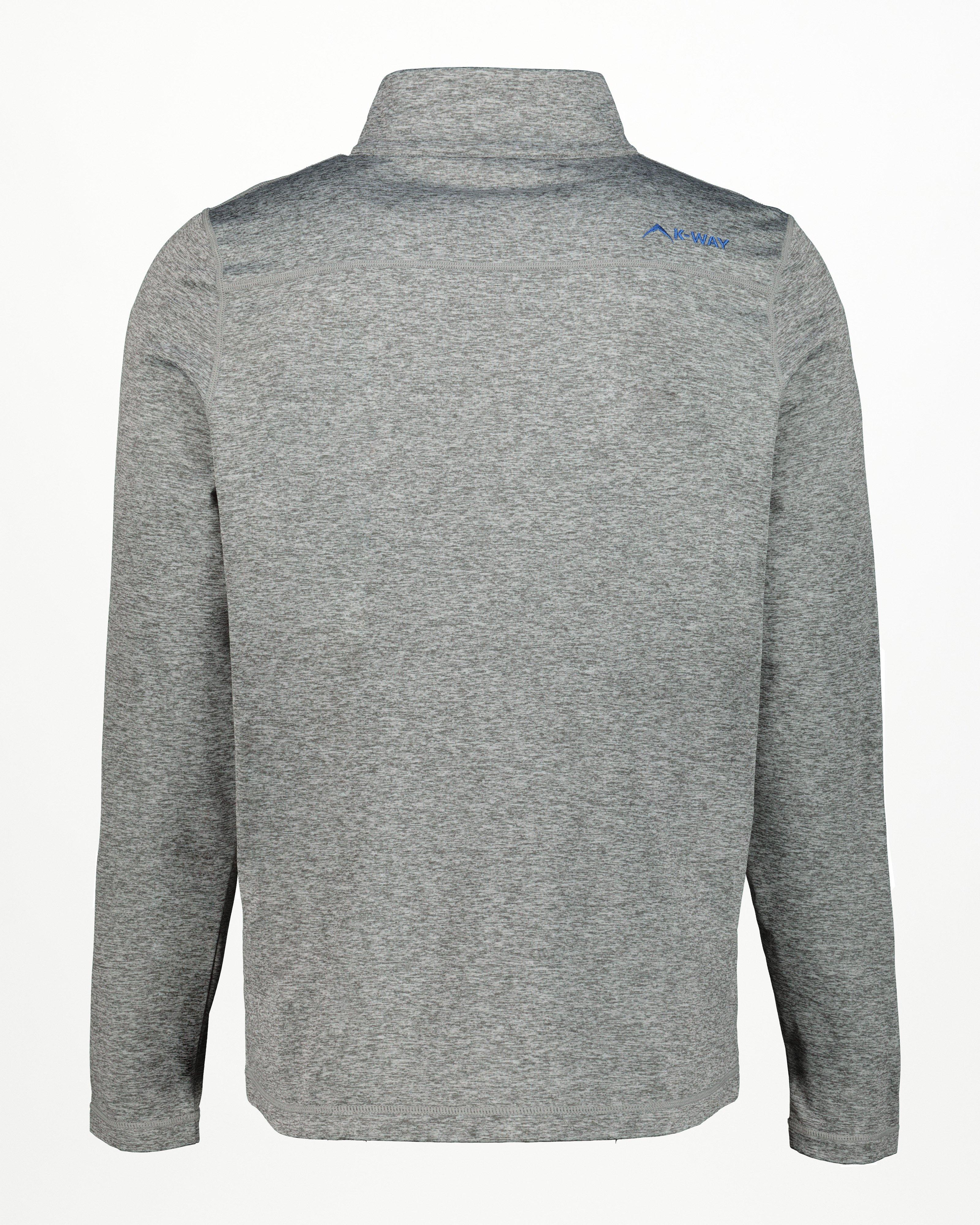 K-Way Men's Clash 2.0 1/4 Zip Fleece Top -  Silver