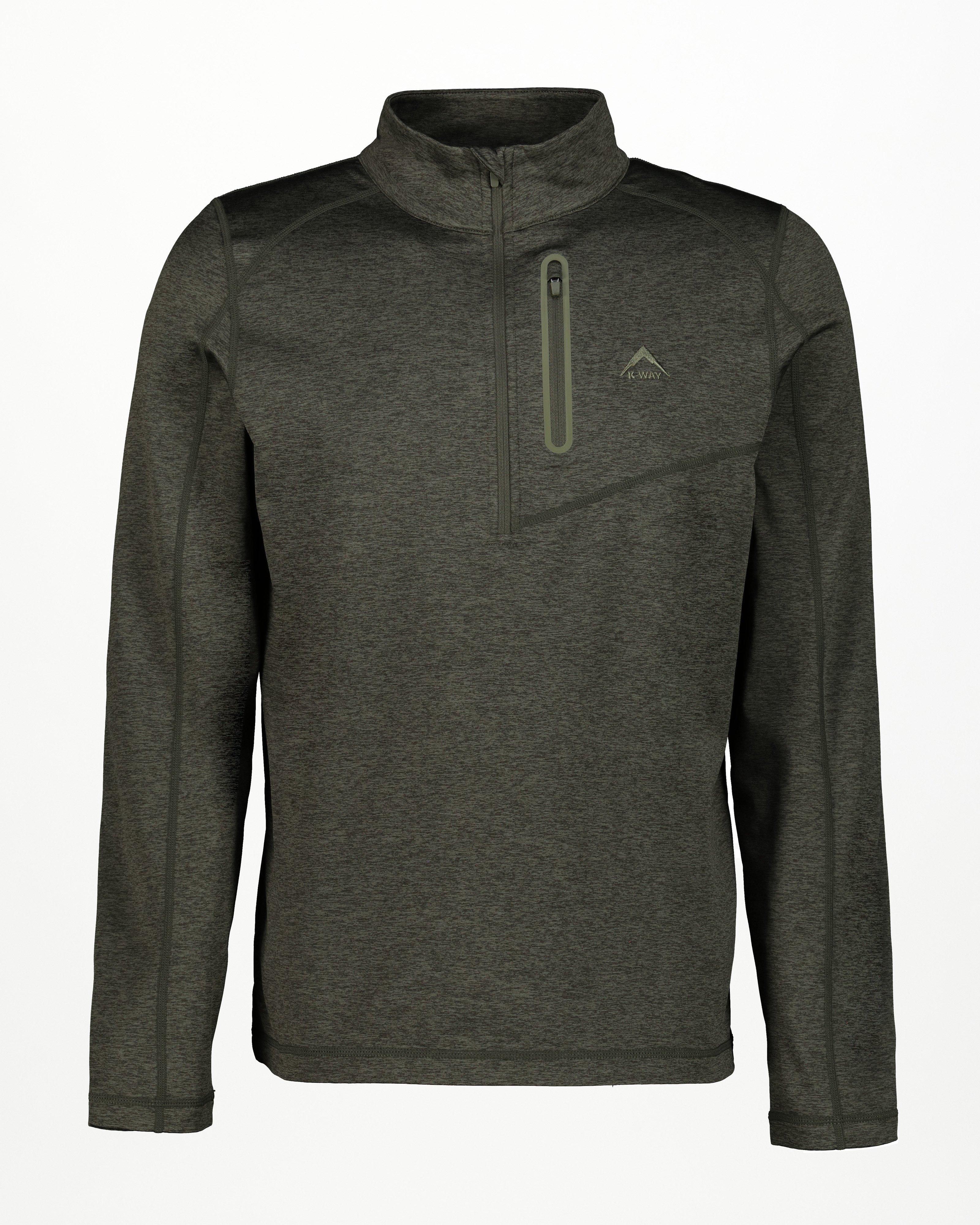 K-Way Men's Clash 2.0 1/4 Zip Fleece Top