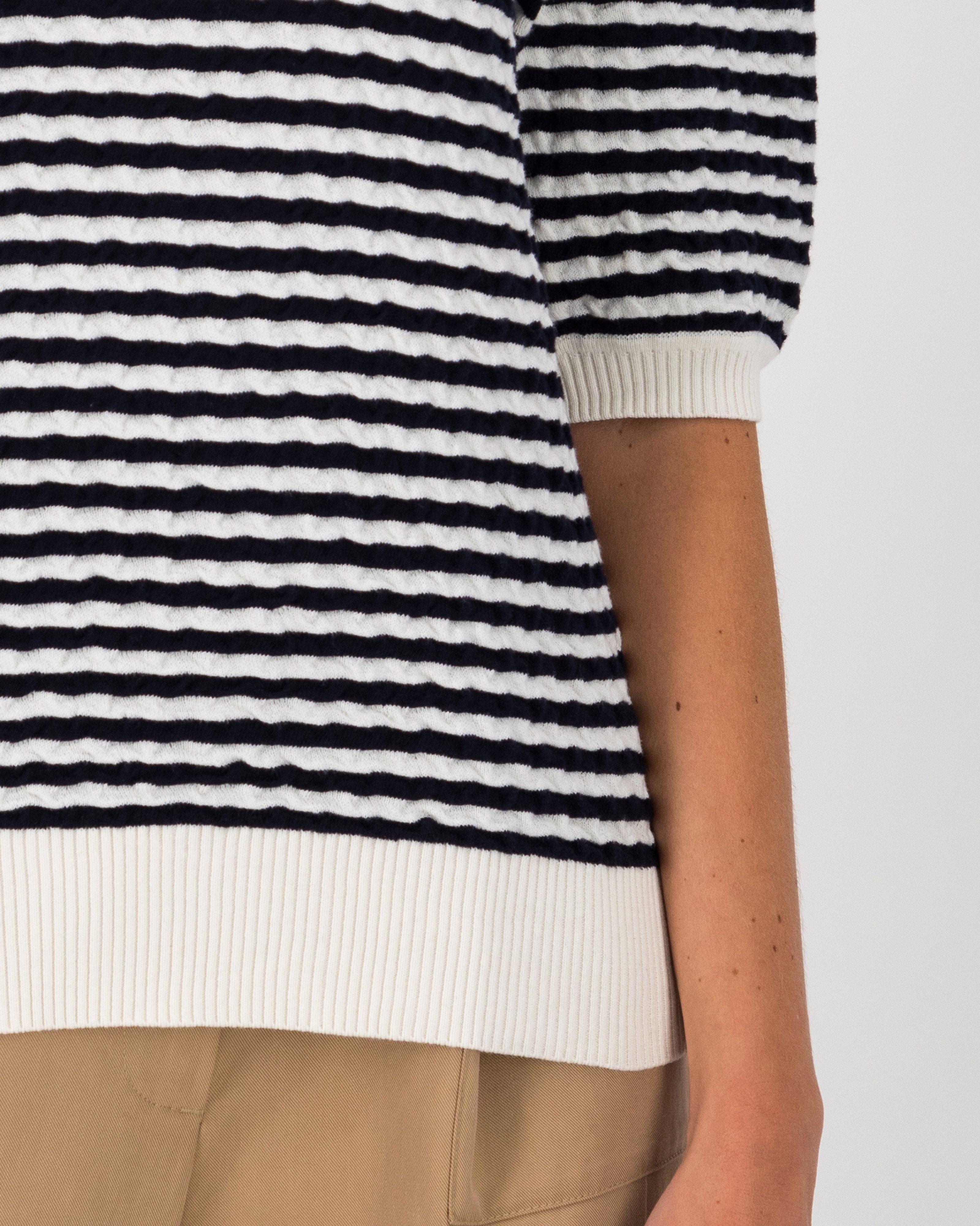 Simone Short Sleeve Jumper -  Navy