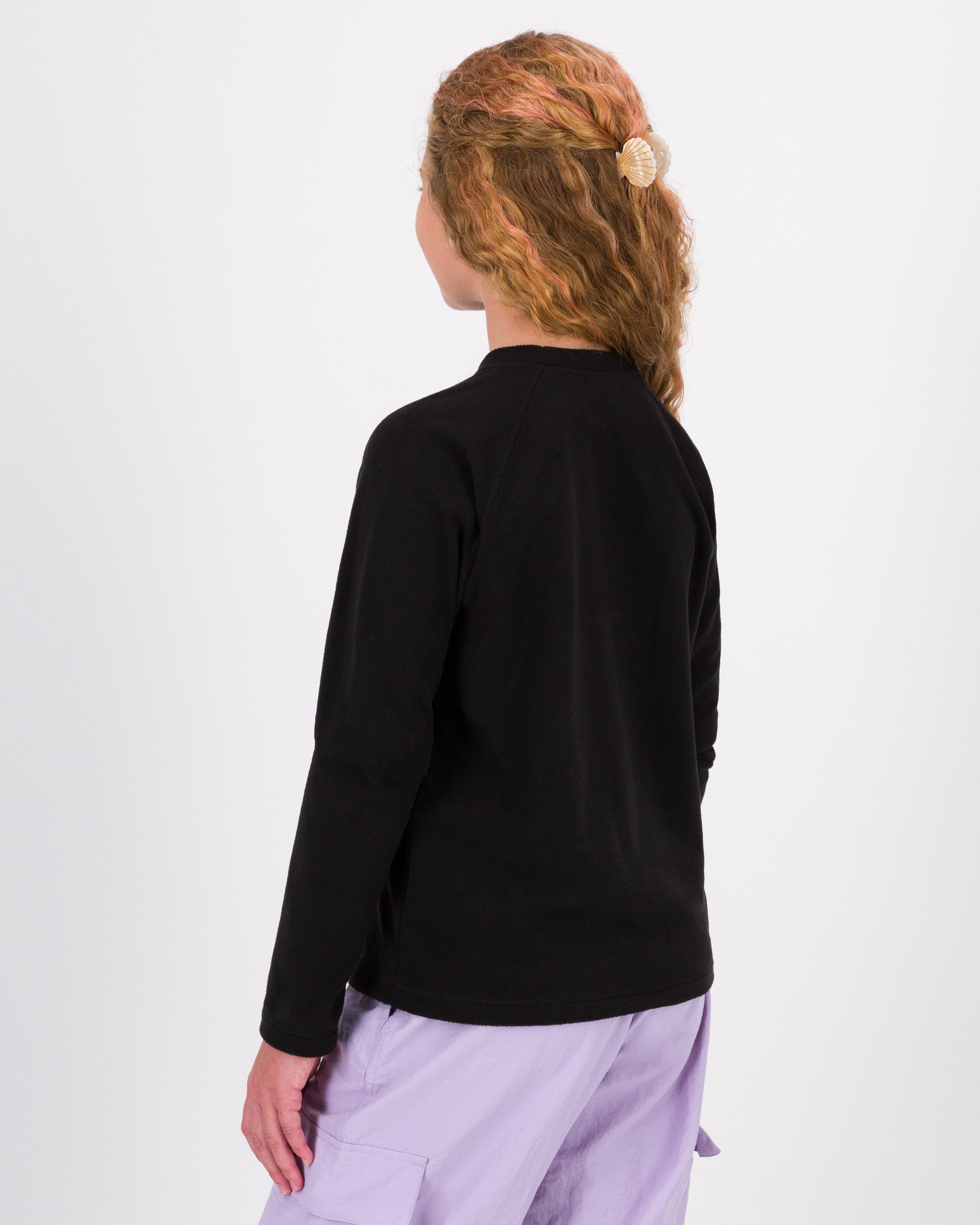 K-Way Youth ECO Hawk Crewneck Fleece Top -  Black