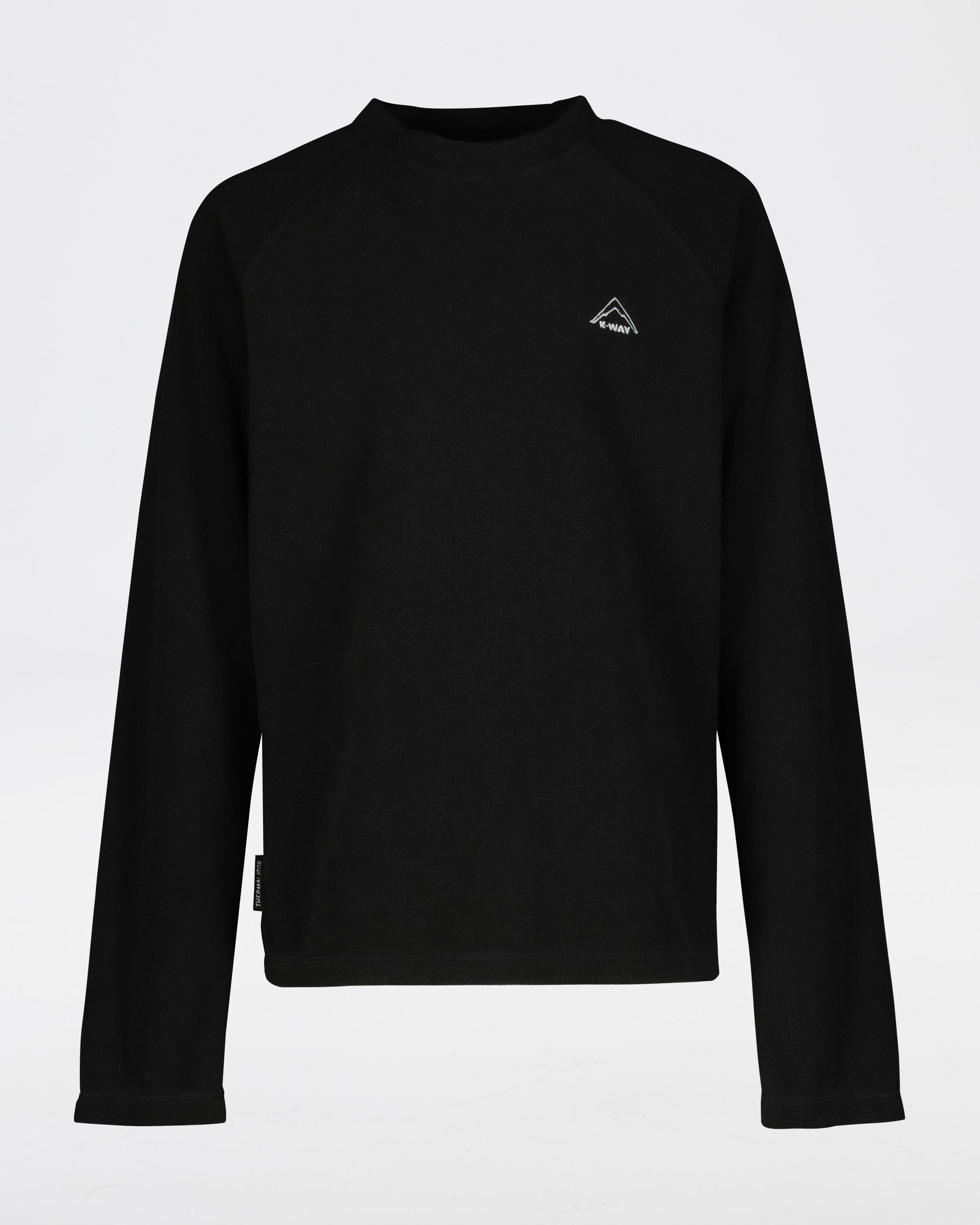 K-Way Youth ECO Hawk Crewneck Fleece Top -  Black