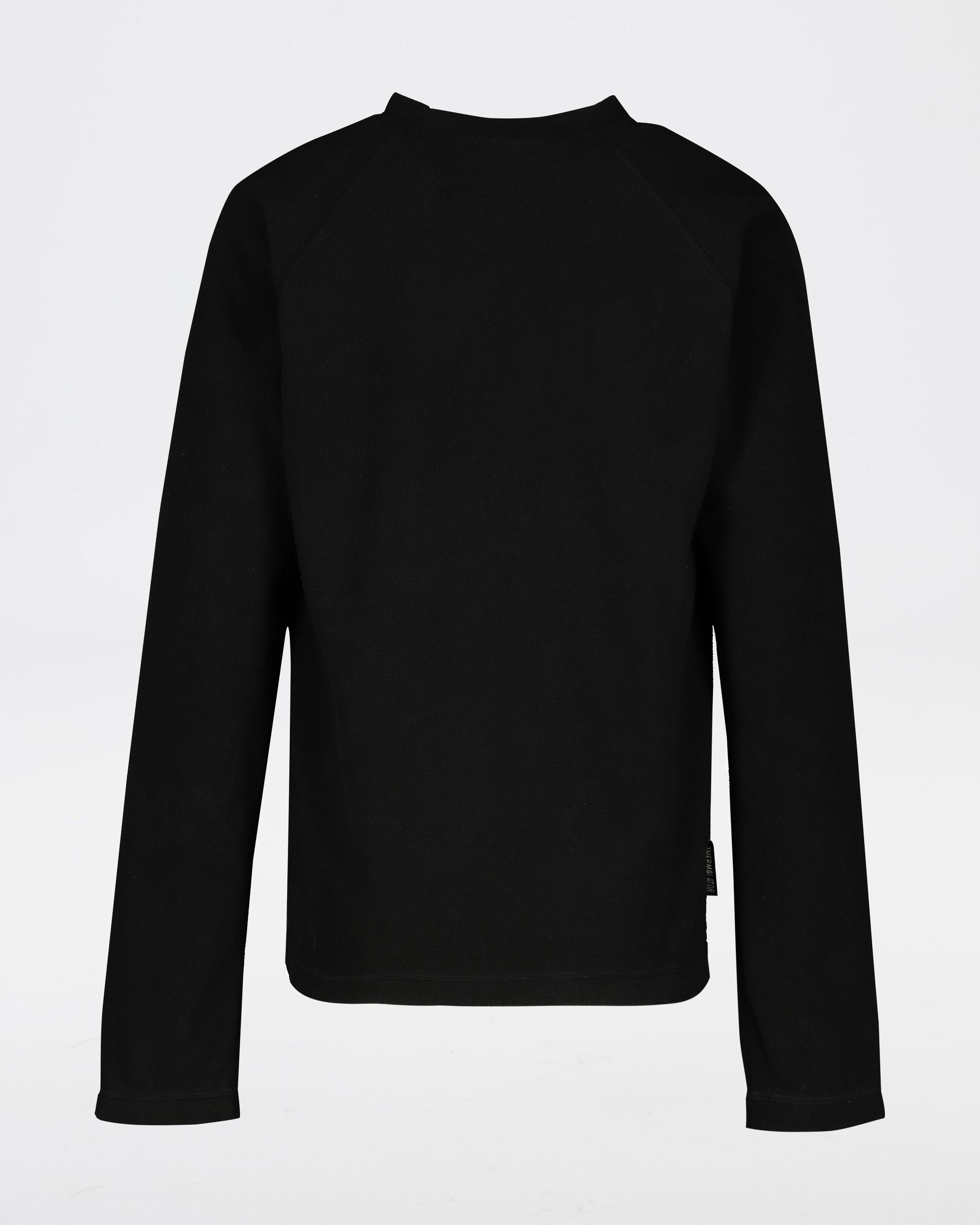 K-Way Youth ECO Hawk Crewneck Fleece Top -  Black