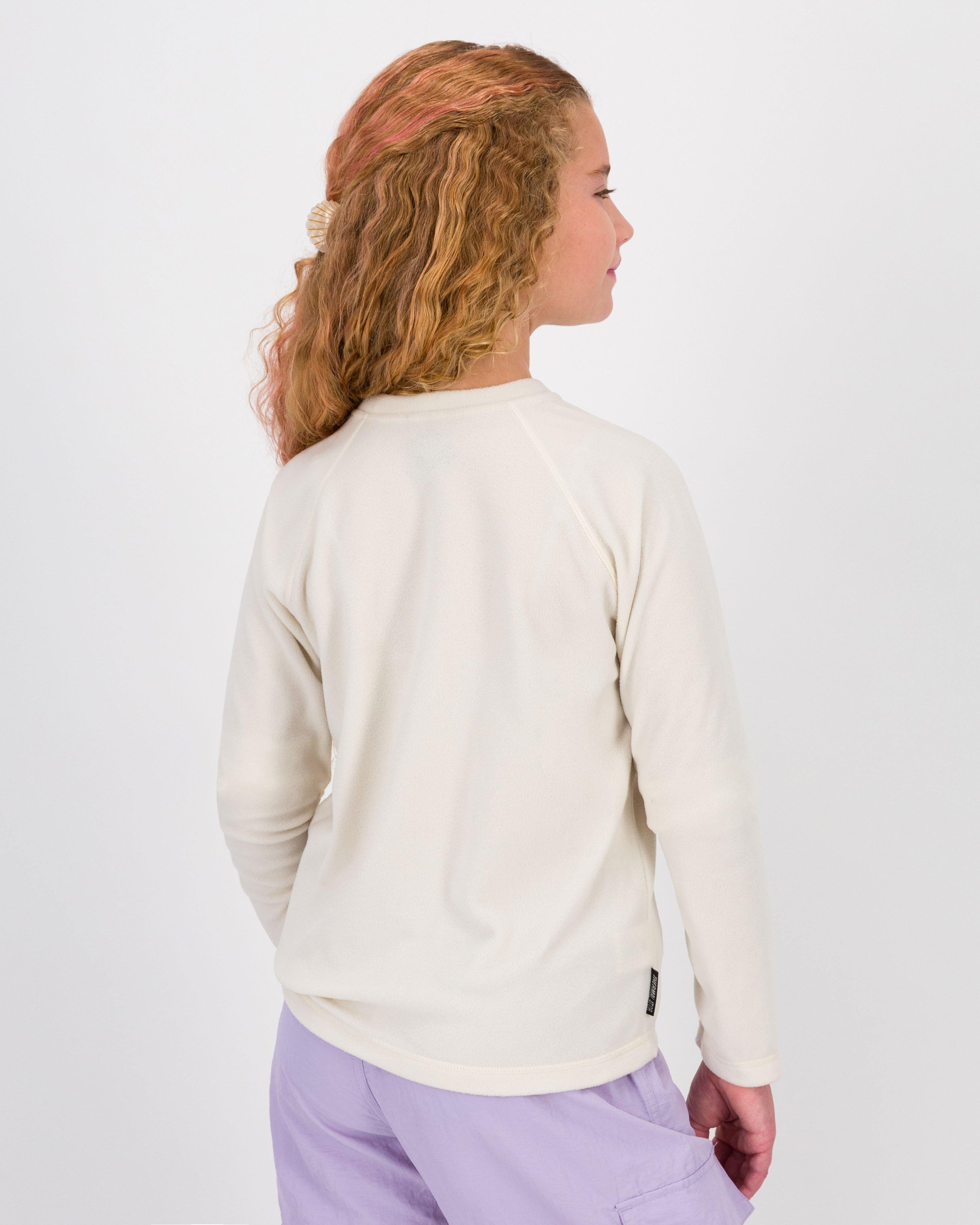 K-Way Youth ECO Hawk Crewneck Fleece Top -  Milk
