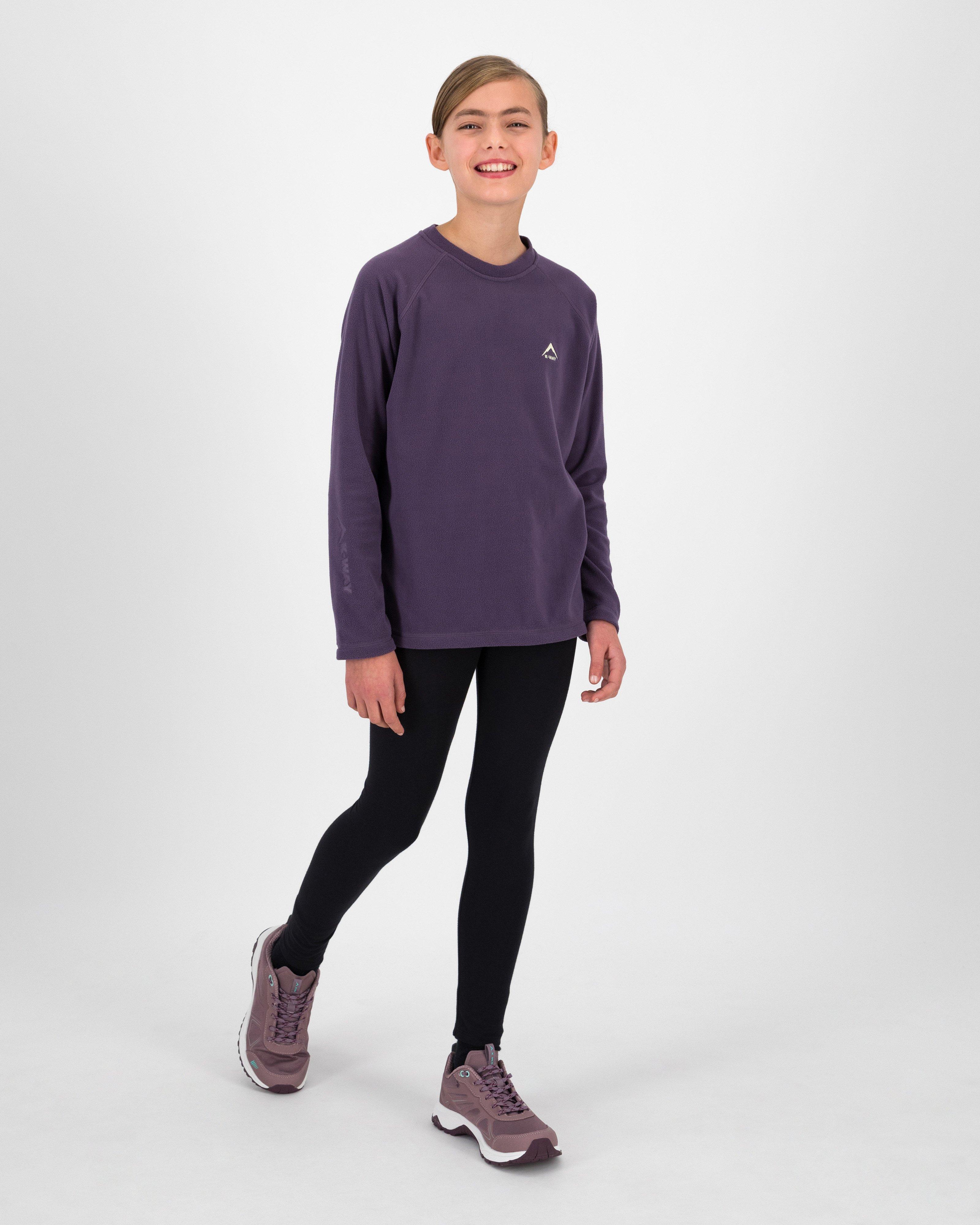 K-Way Youth ECO Hawk Crewneck Fleece Top -  Purple