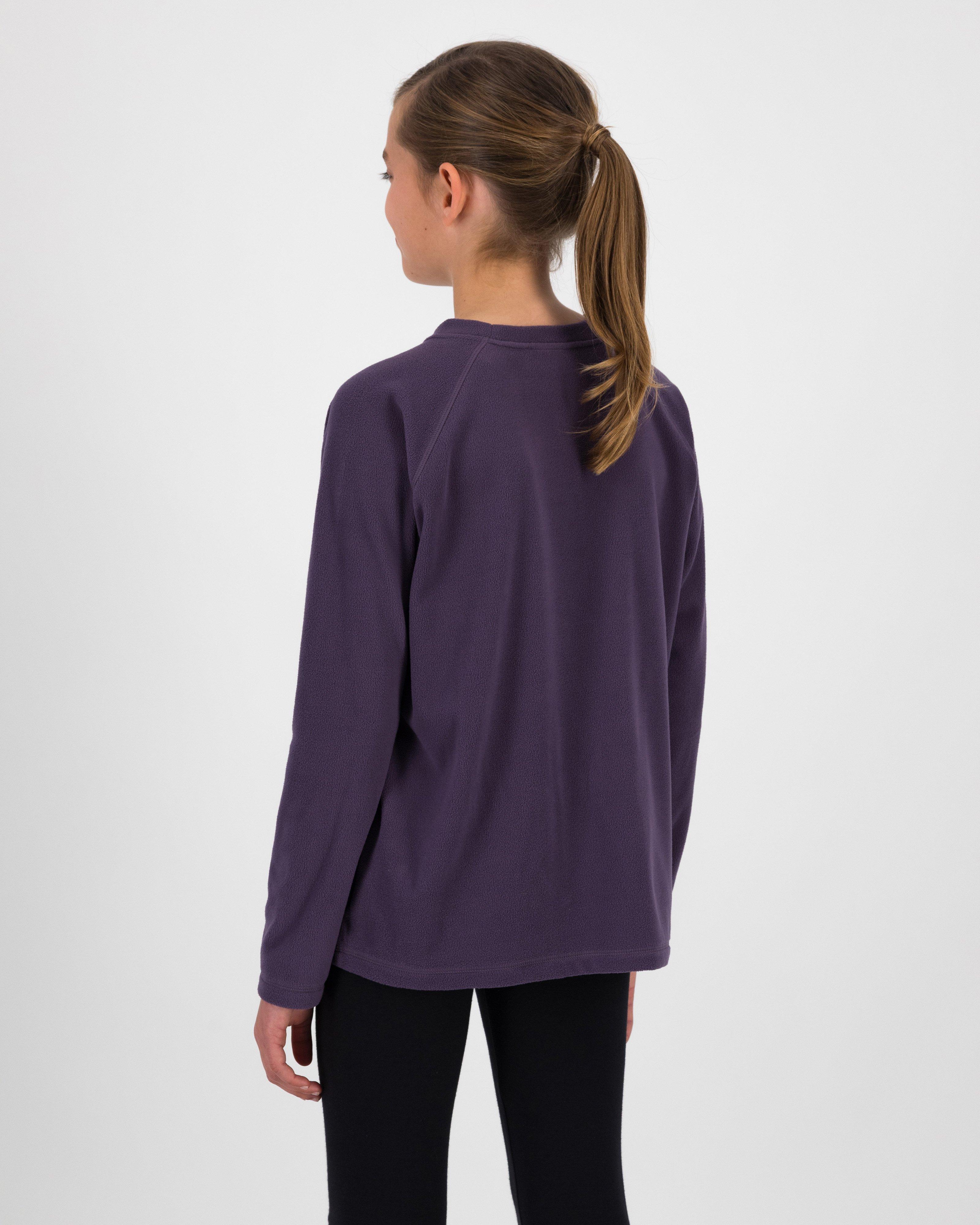 K-Way Youth ECO Hawk Crewneck Fleece Top -  Purple