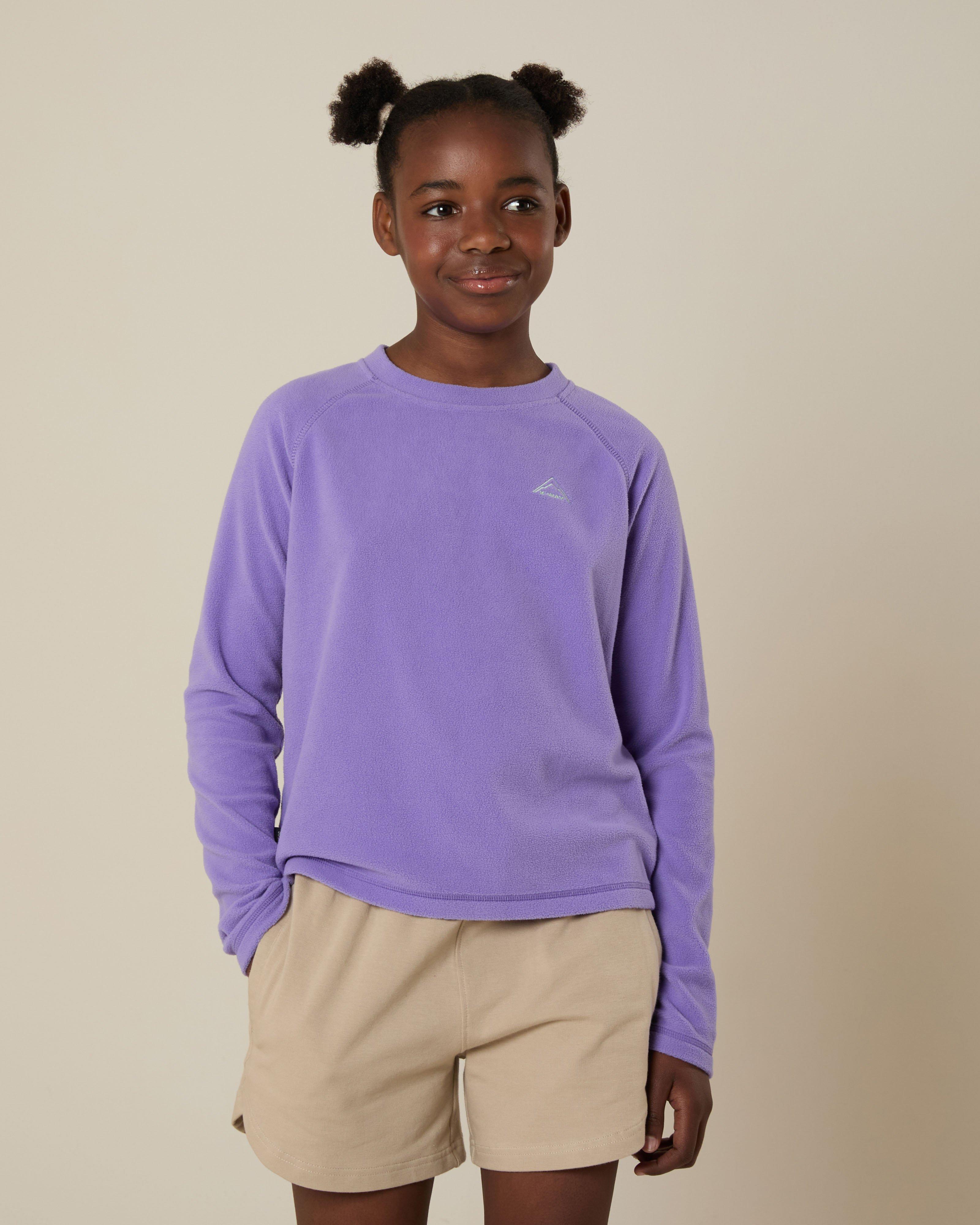 K-Way Youth ECO Hawk Crewneck Fleece Top -  Violet