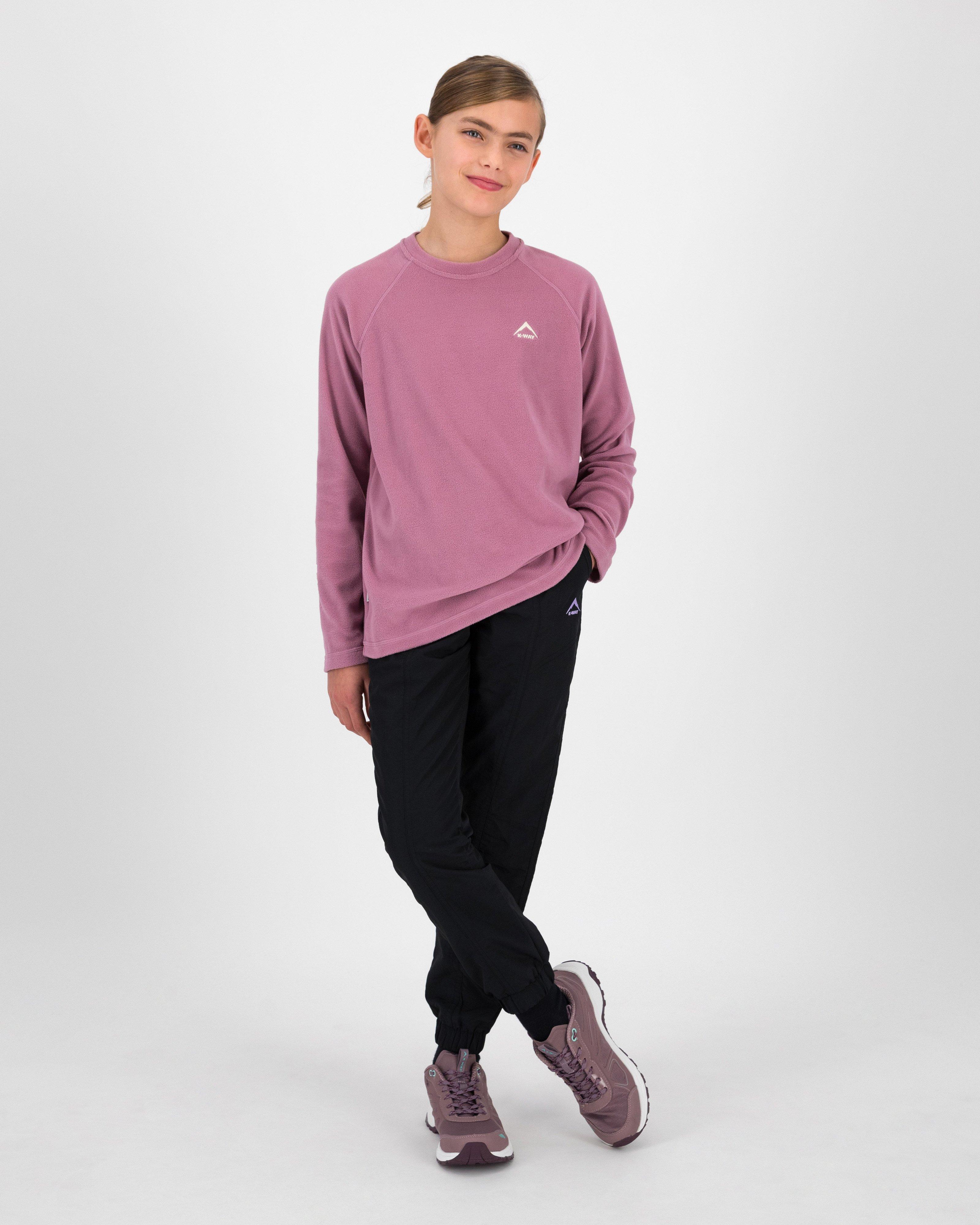 K-Way Youth ECO Hawk Crewneck Fleece Top -  Mauve