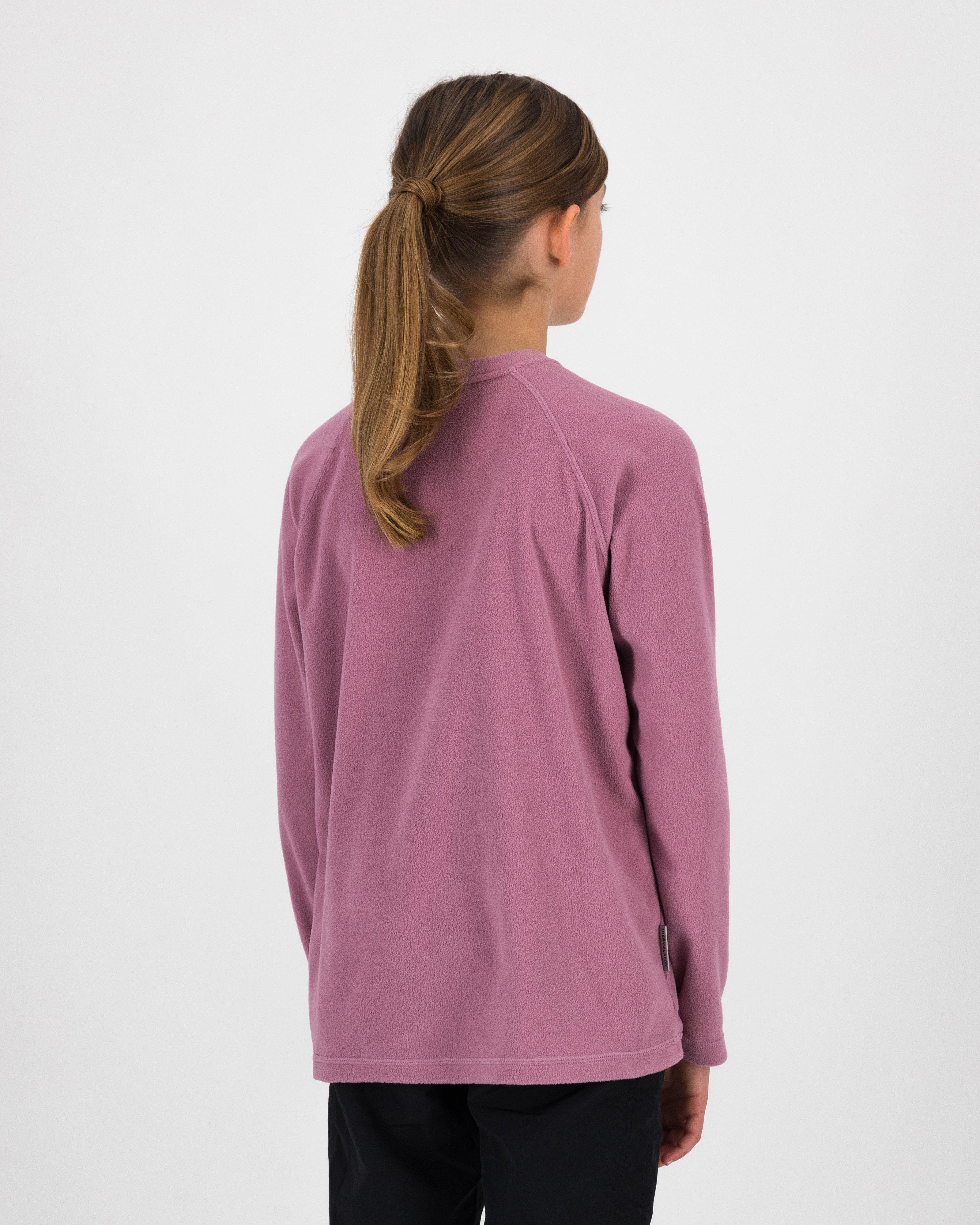 K-Way Youth ECO Hawk Crewneck Fleece Top -  Mauve