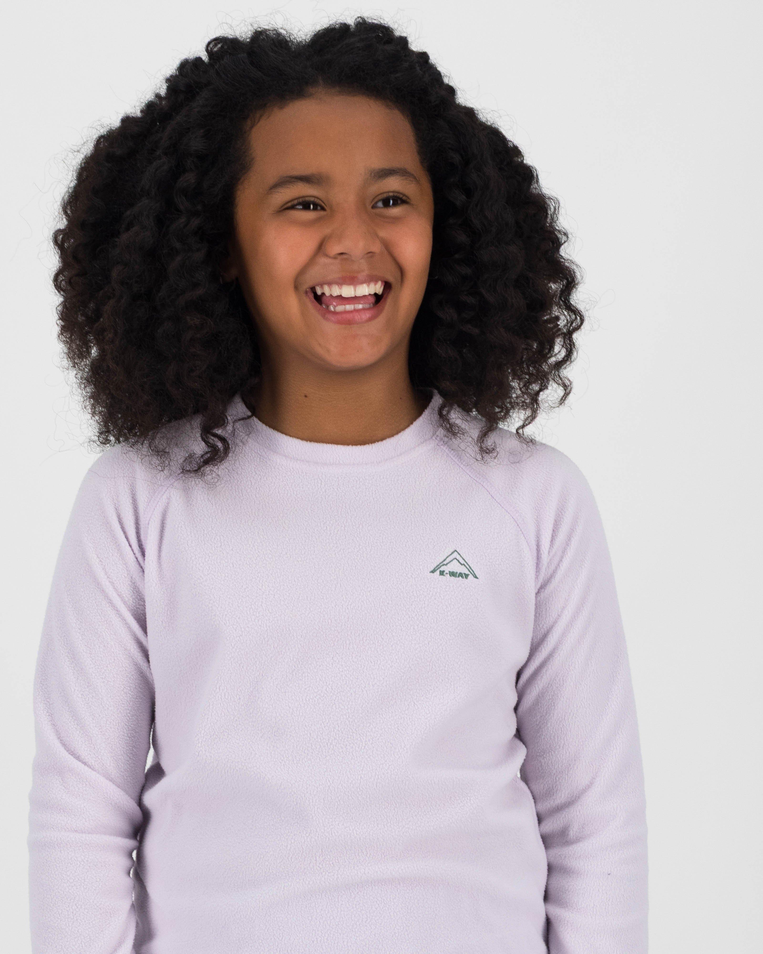 K-Way Youth ECO Hawk Crewneck Fleece Top -  Light Lilac