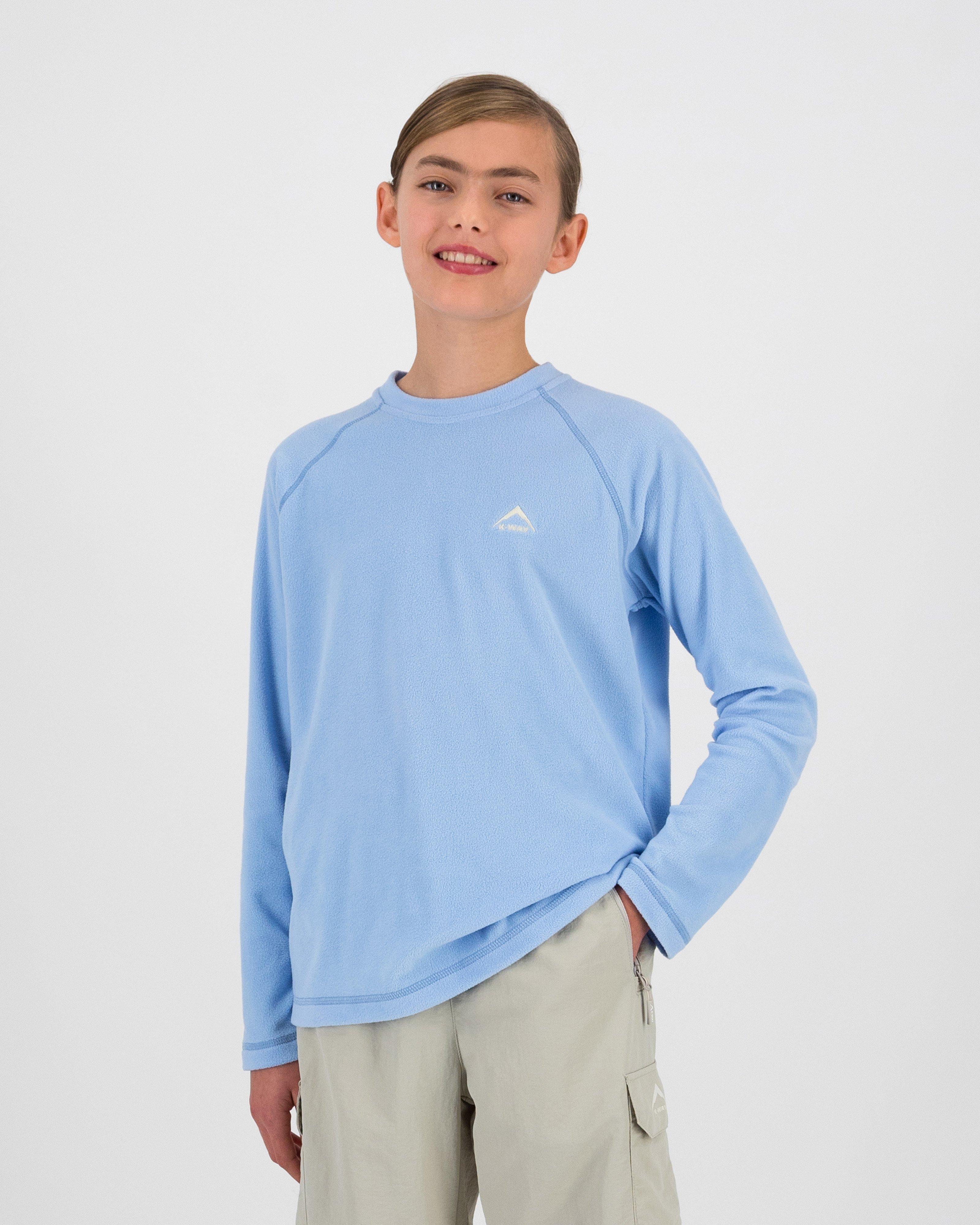 K-Way Youth ECO Hawk Crewneck Fleece Top -  Light Blue