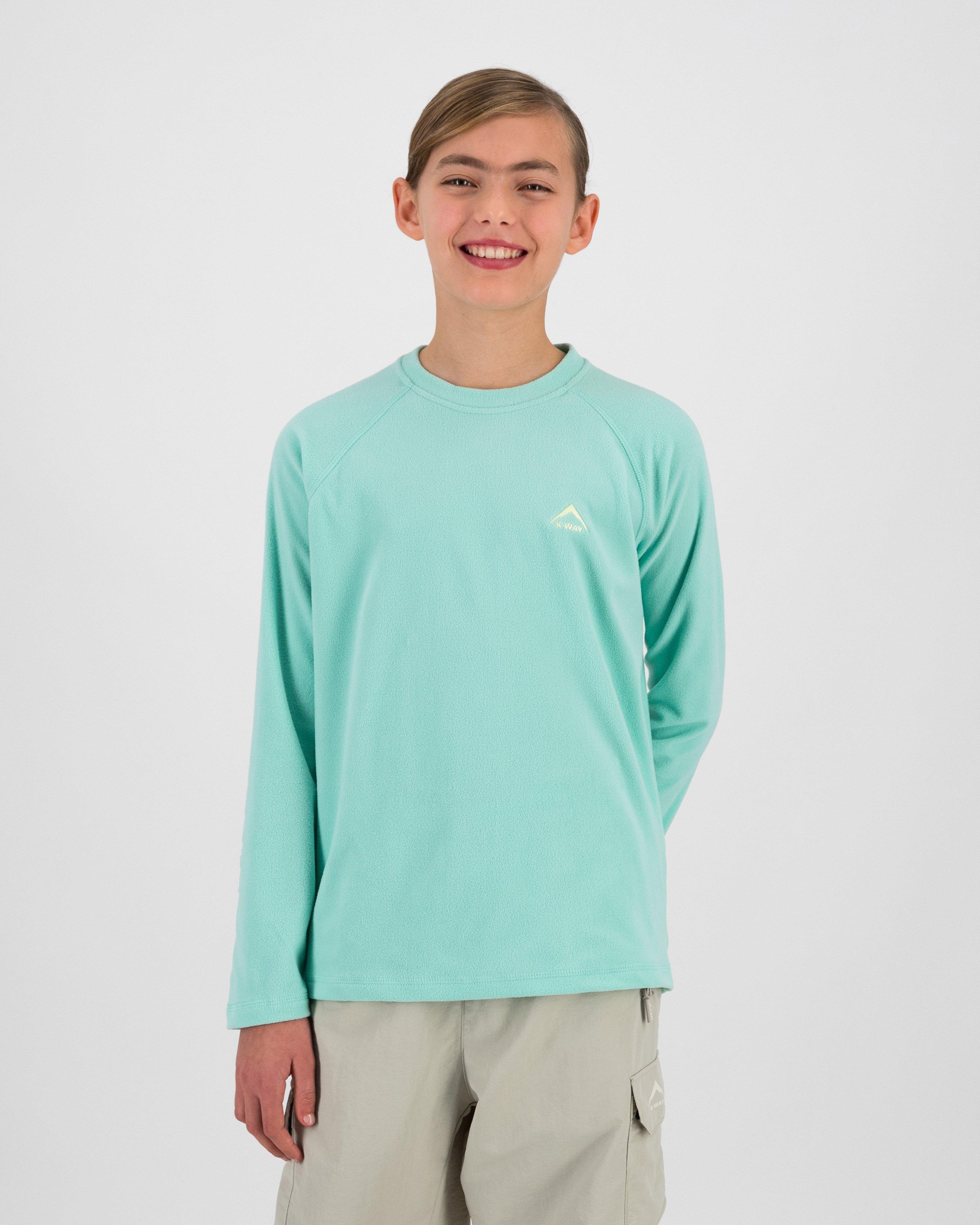 K-Way Youth ECO Hawk Crewneck Fleece Top -  Summer Green