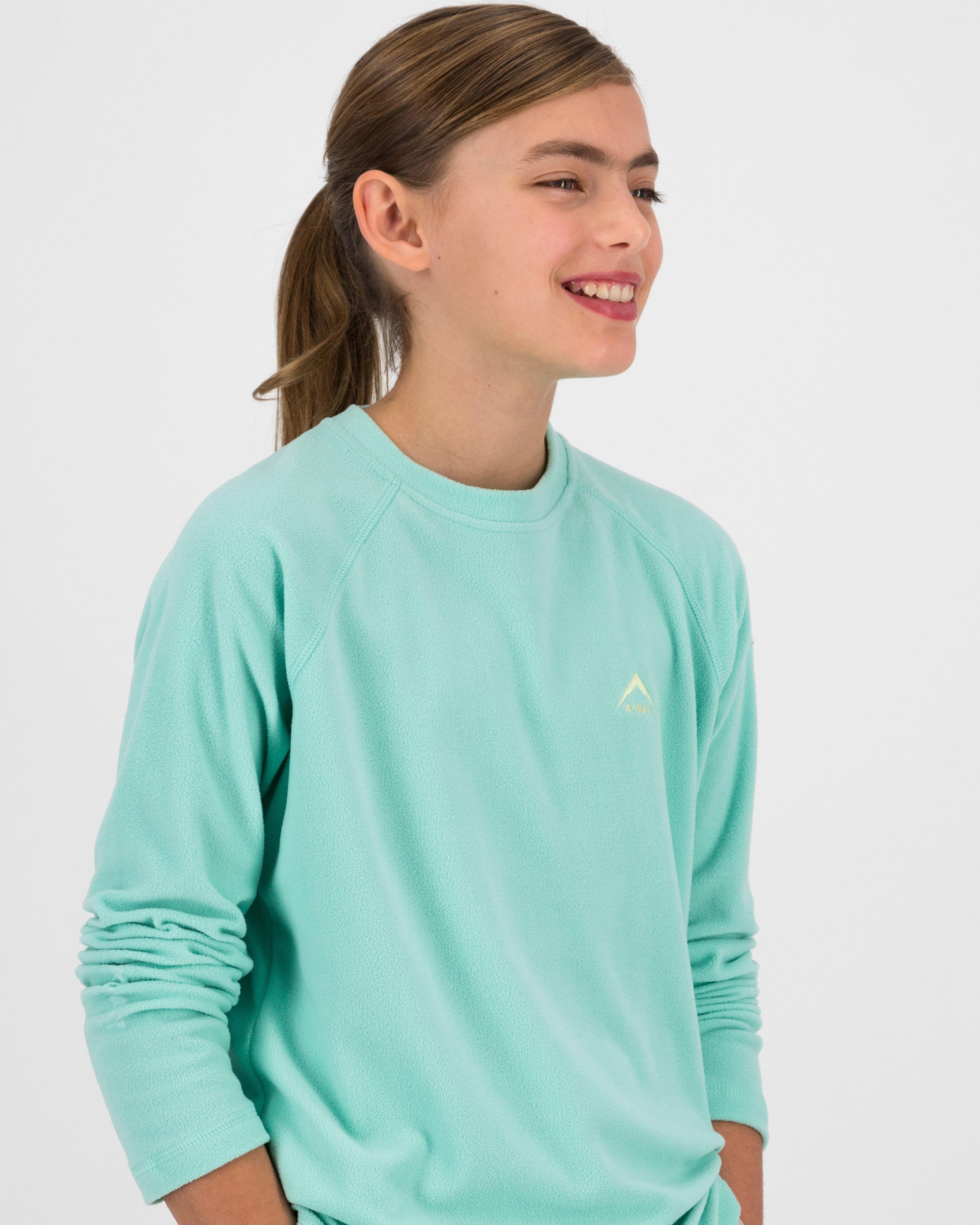 K-Way Youth ECO Hawk Crewneck Fleece Top -  Summer Green