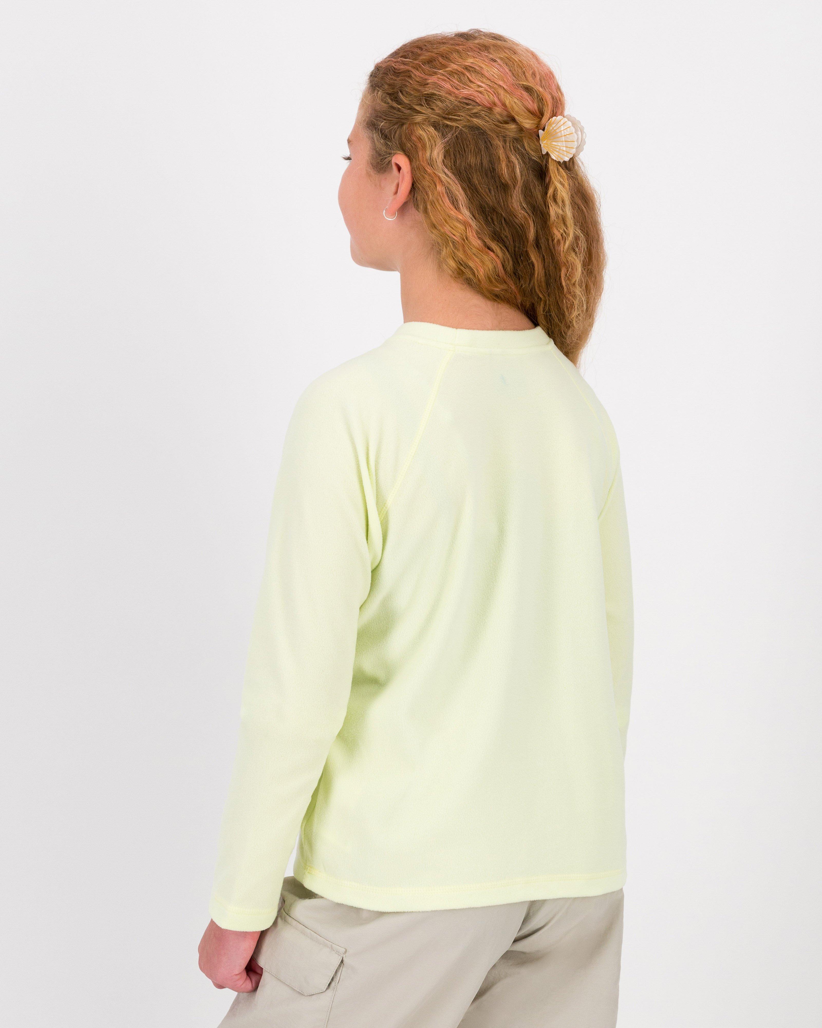 K-Way Youth ECO Hawk Crewneck Fleece Top -  Lime