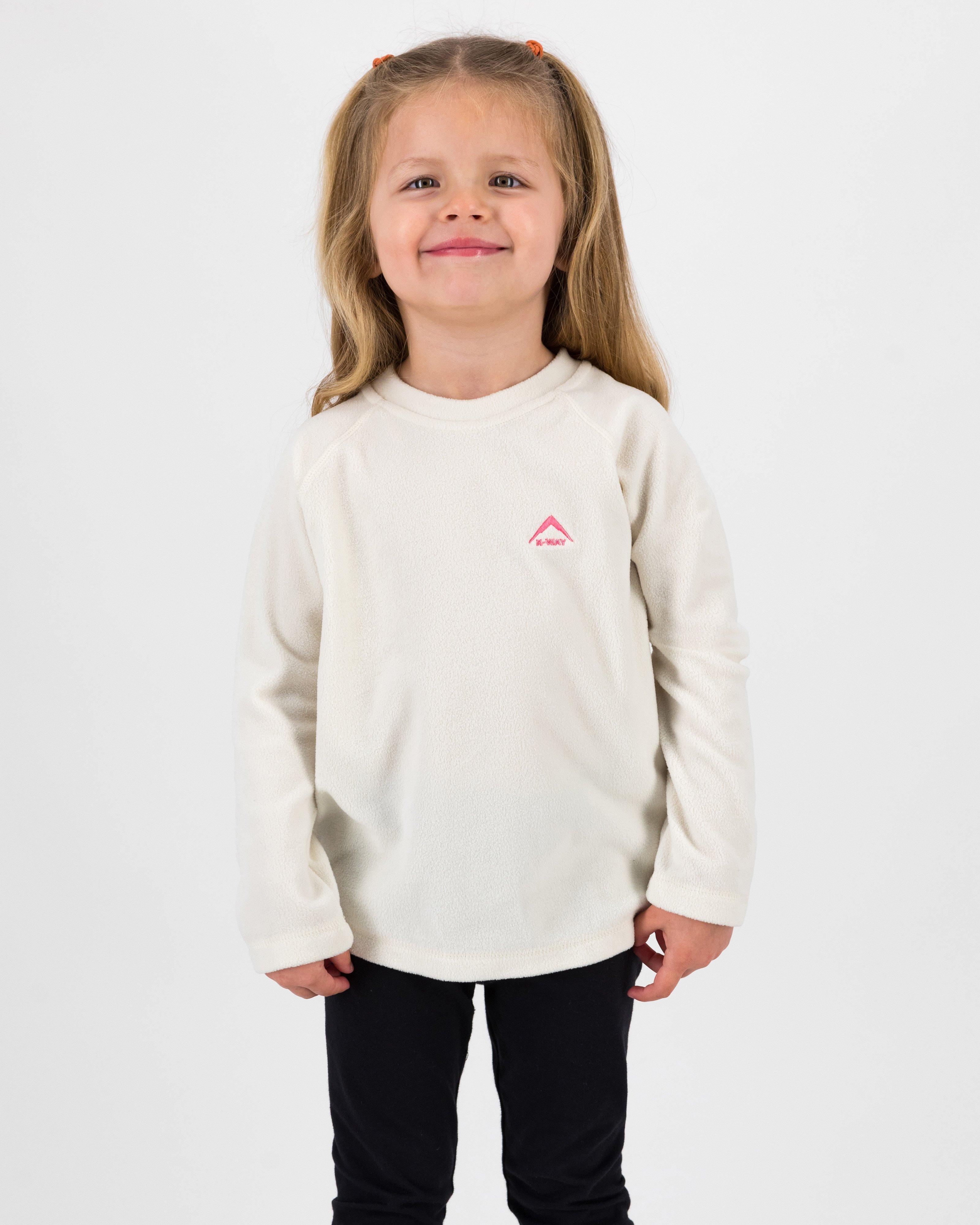 K-Way Kids Girls' Hawk ECO Fleece Top -  Milk