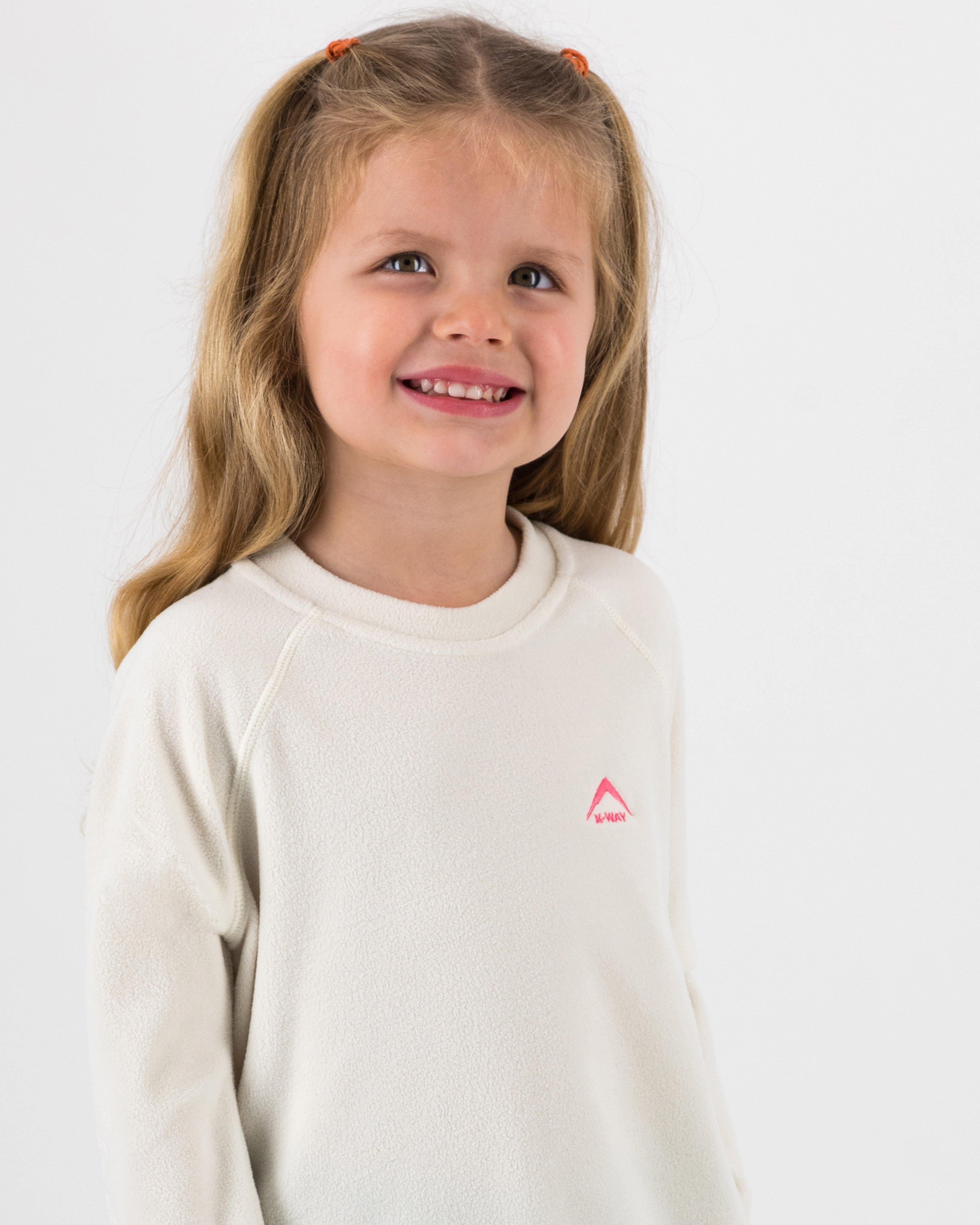 K-Way Kids Girls' Hawk ECO Fleece Top -  Milk