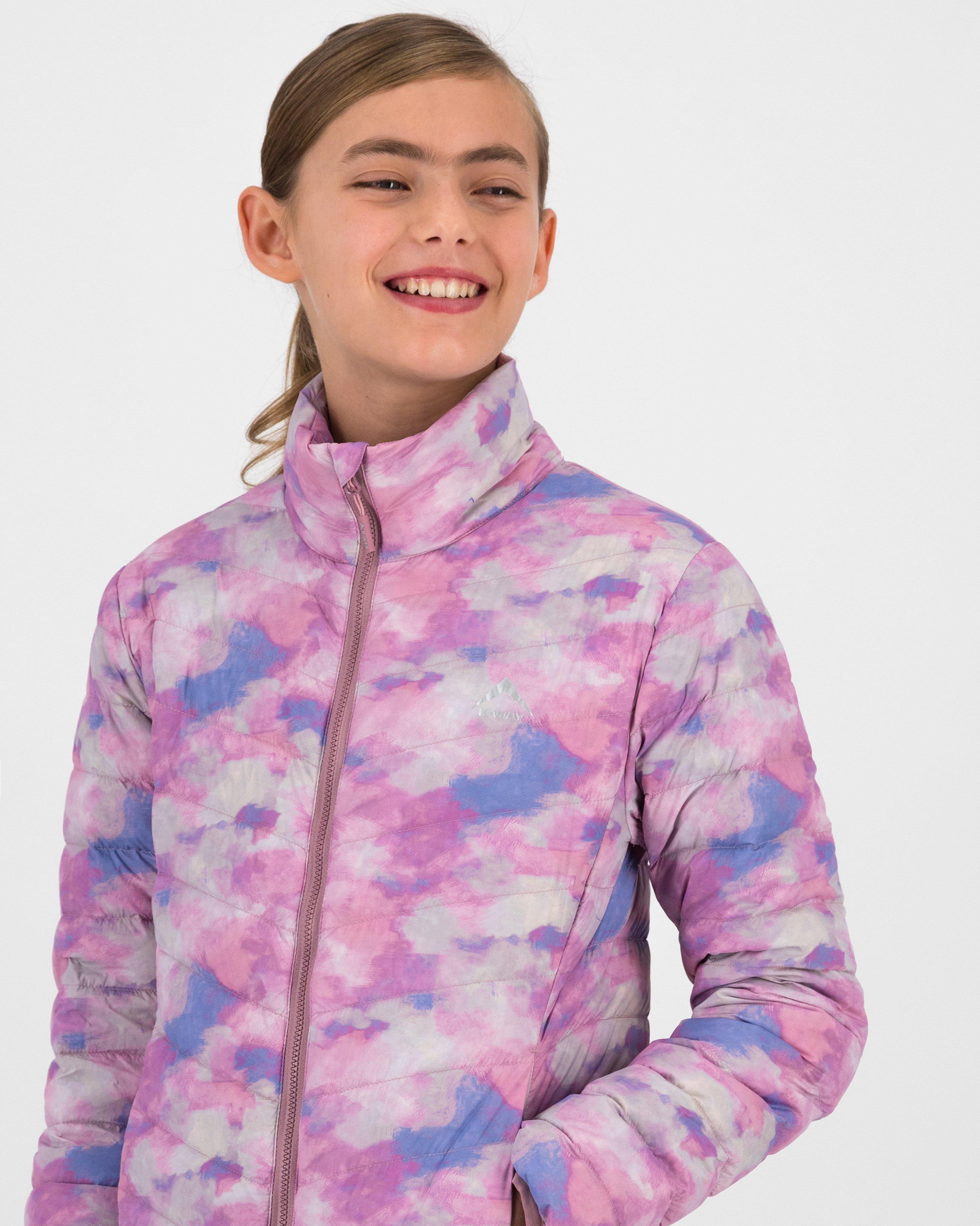 K-Way Youth Printed K-Lite Down Jacket -  Blue