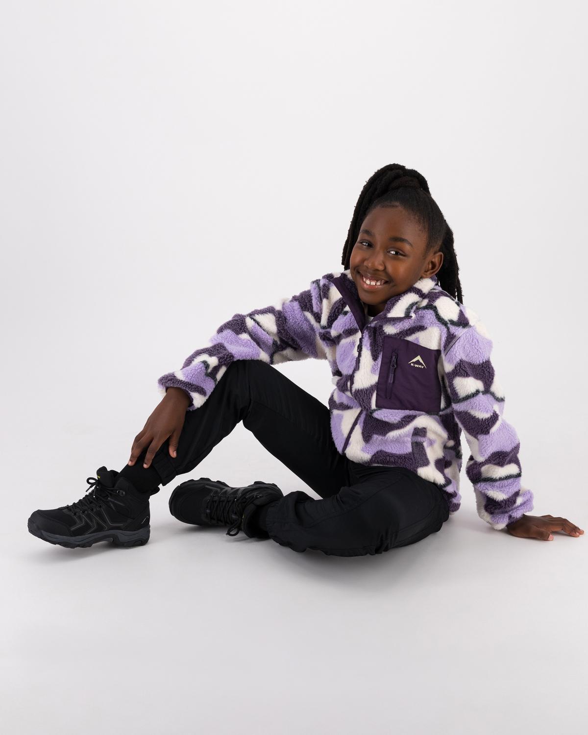 K-Way Youth Kodiak Printed Shaggy Fleece Jacket girls | Cape Union Mart