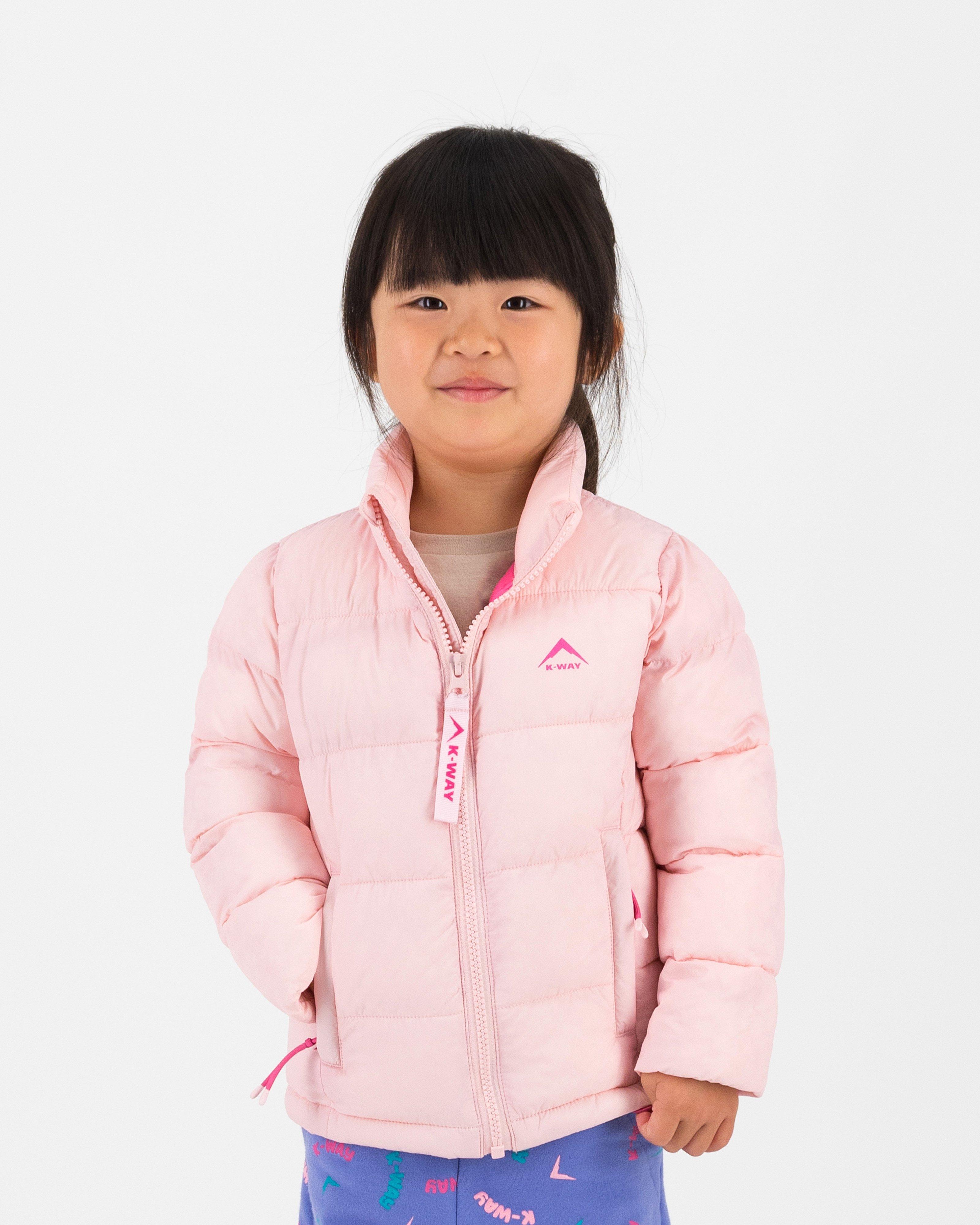 K-Way Kids Willow Wide Channel Jacket -  Pale Pink