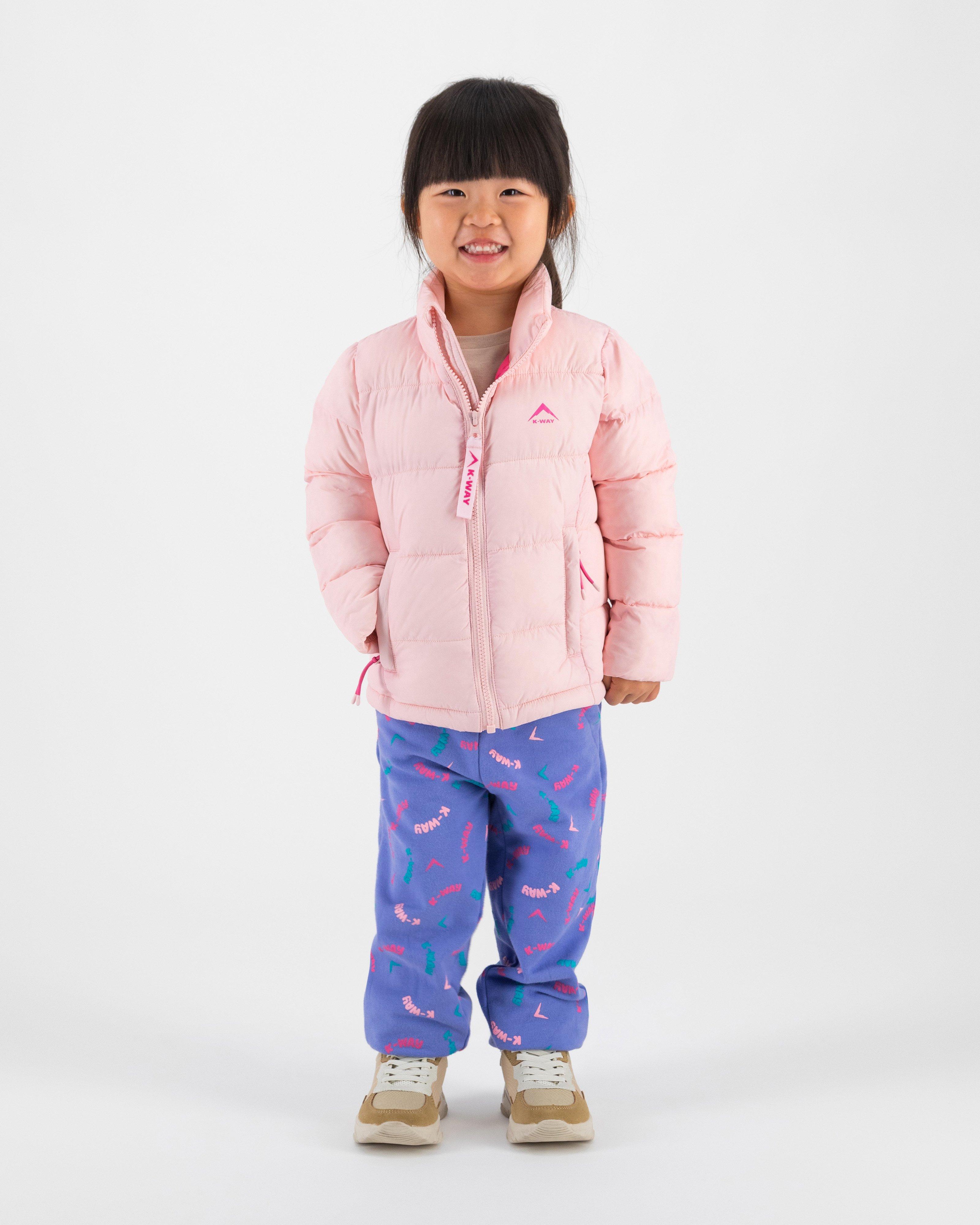 K-Way Kids Willow Wide Channel Jacket -  Pale Pink