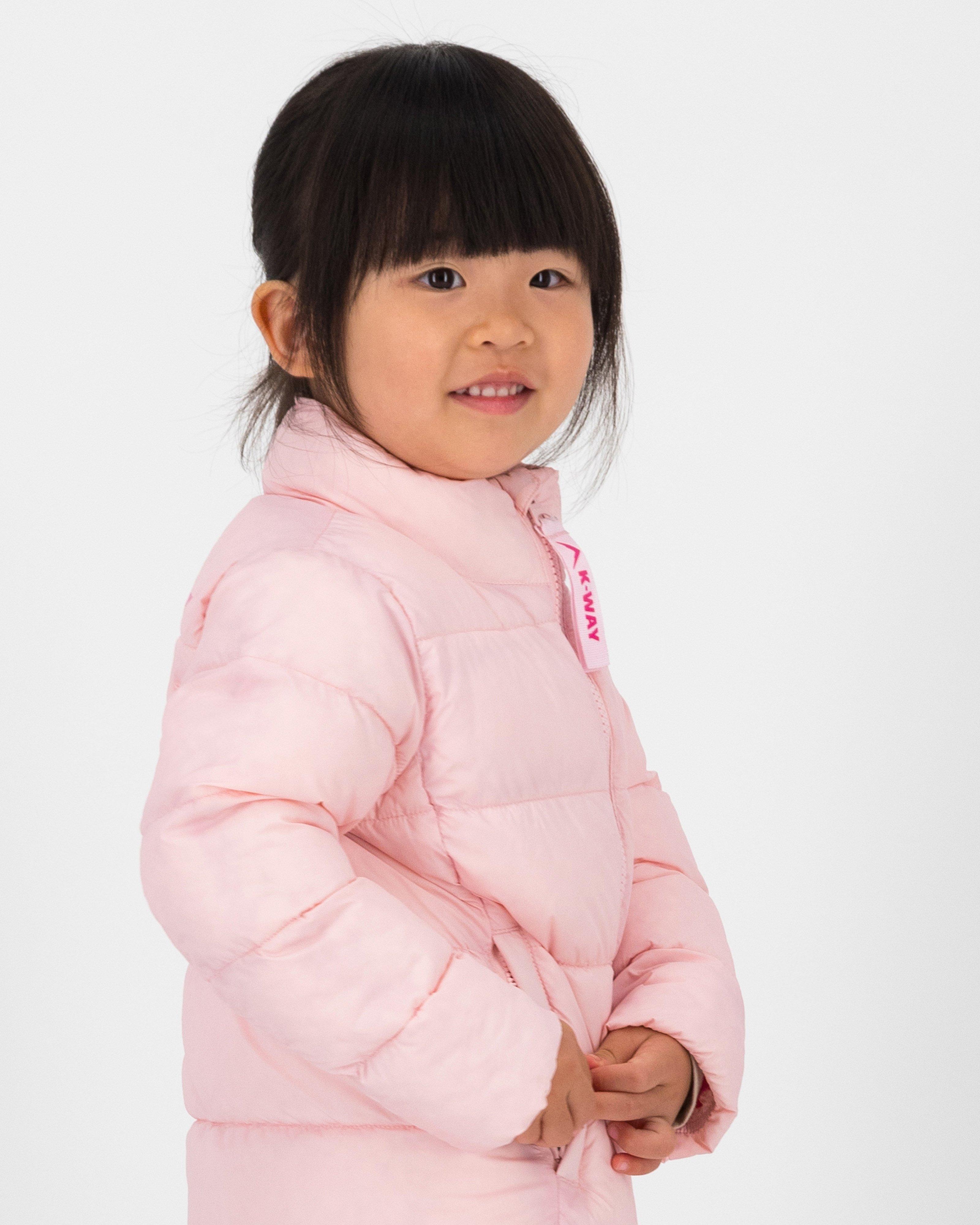 K-Way Kids Willow Wide Channel Jacket -  Pale Pink