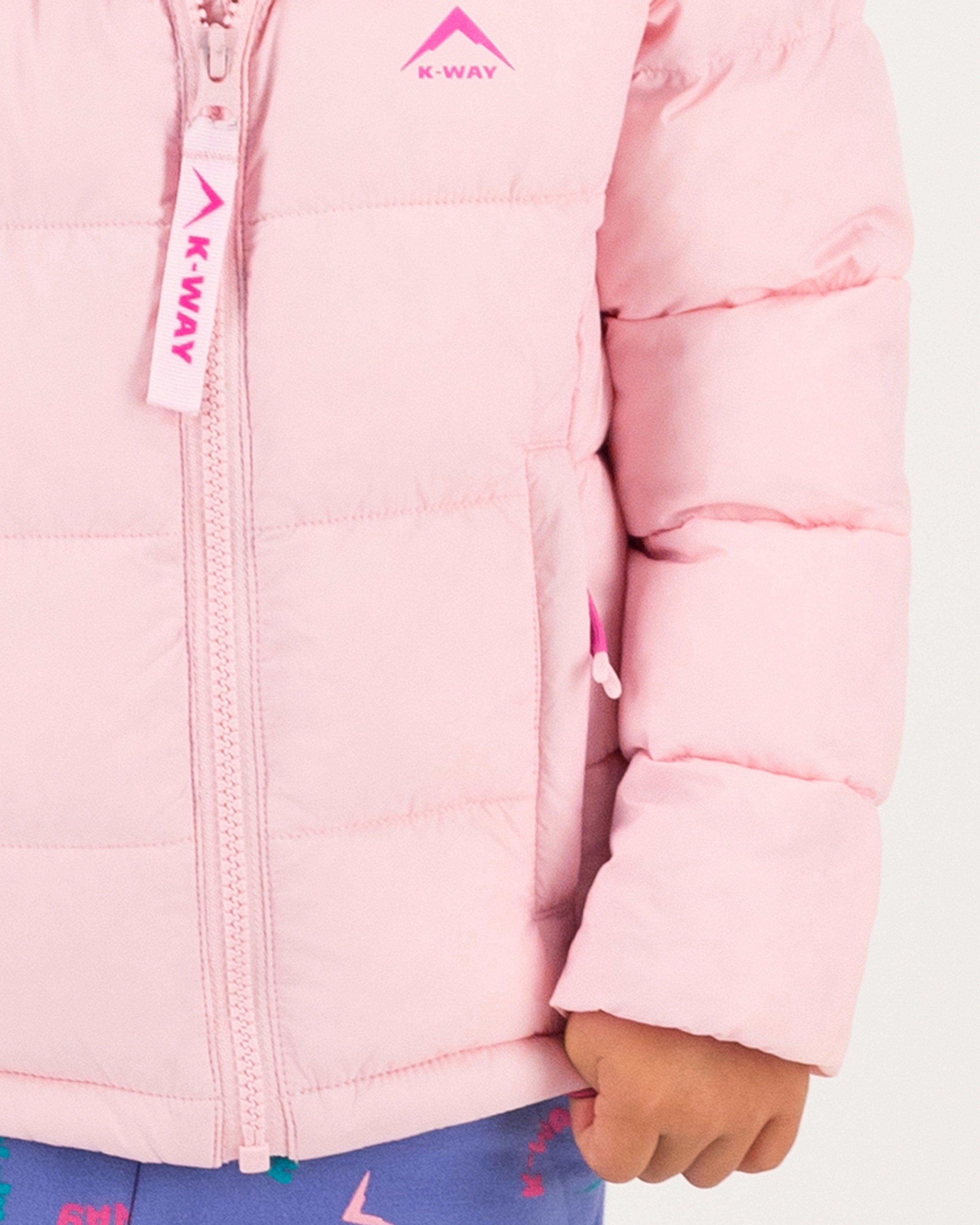 K-Way Kids Willow Wide Channel Jacket -  Pale Pink