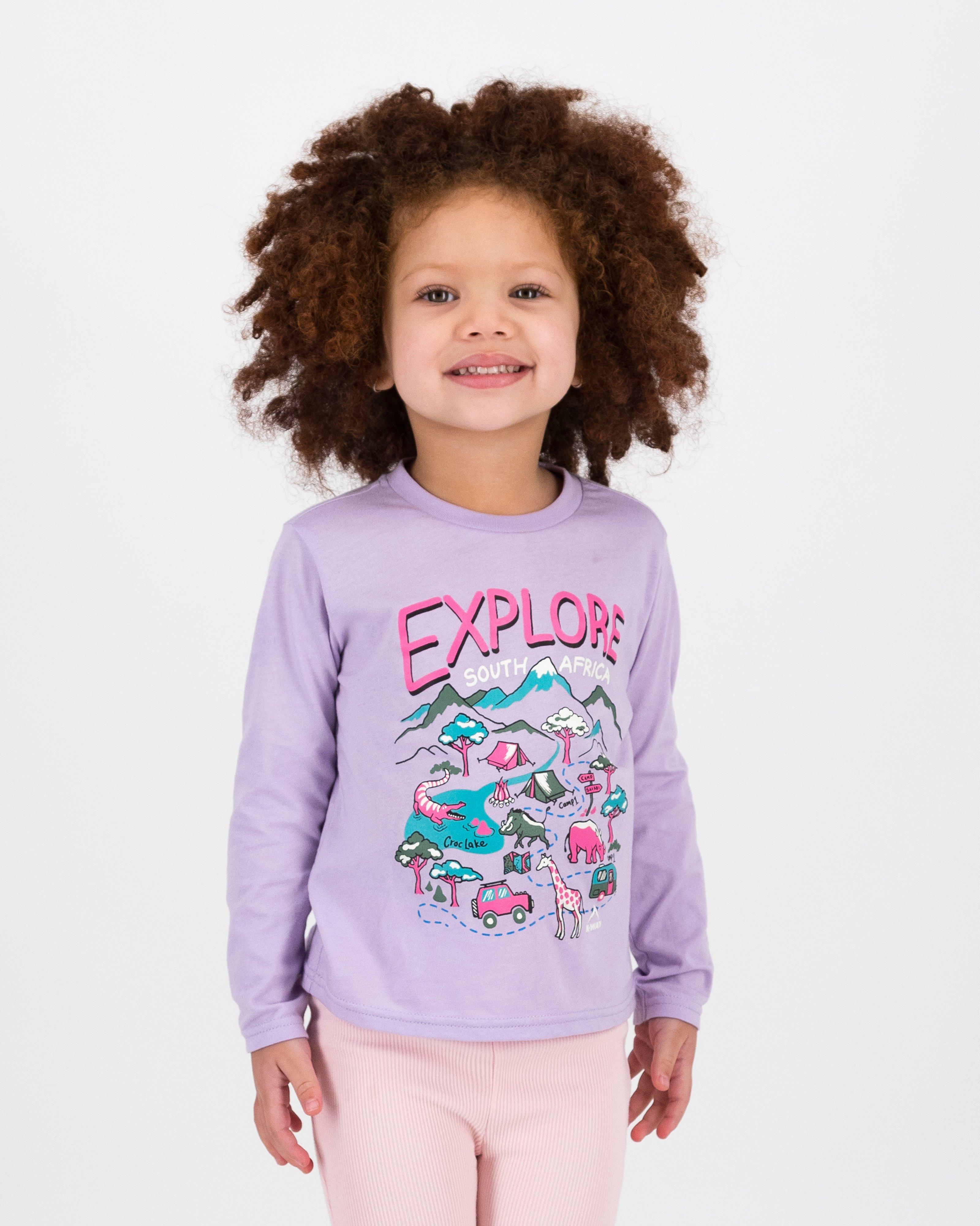 K-Way Kids Girls' Adventure Club T-shirt -  Lilac