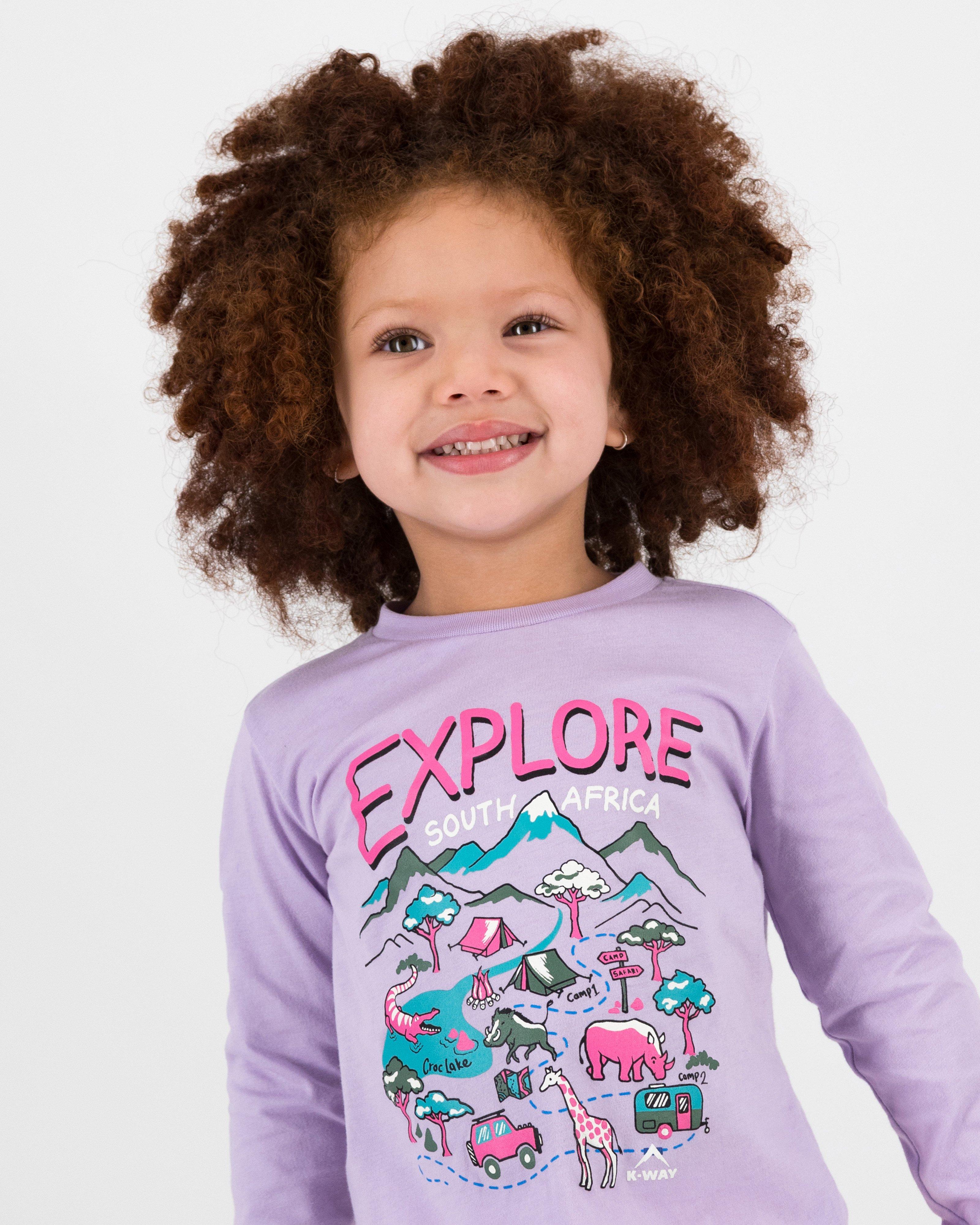 K-Way Kids Girls' Adventure Club T-shirt -  Lilac