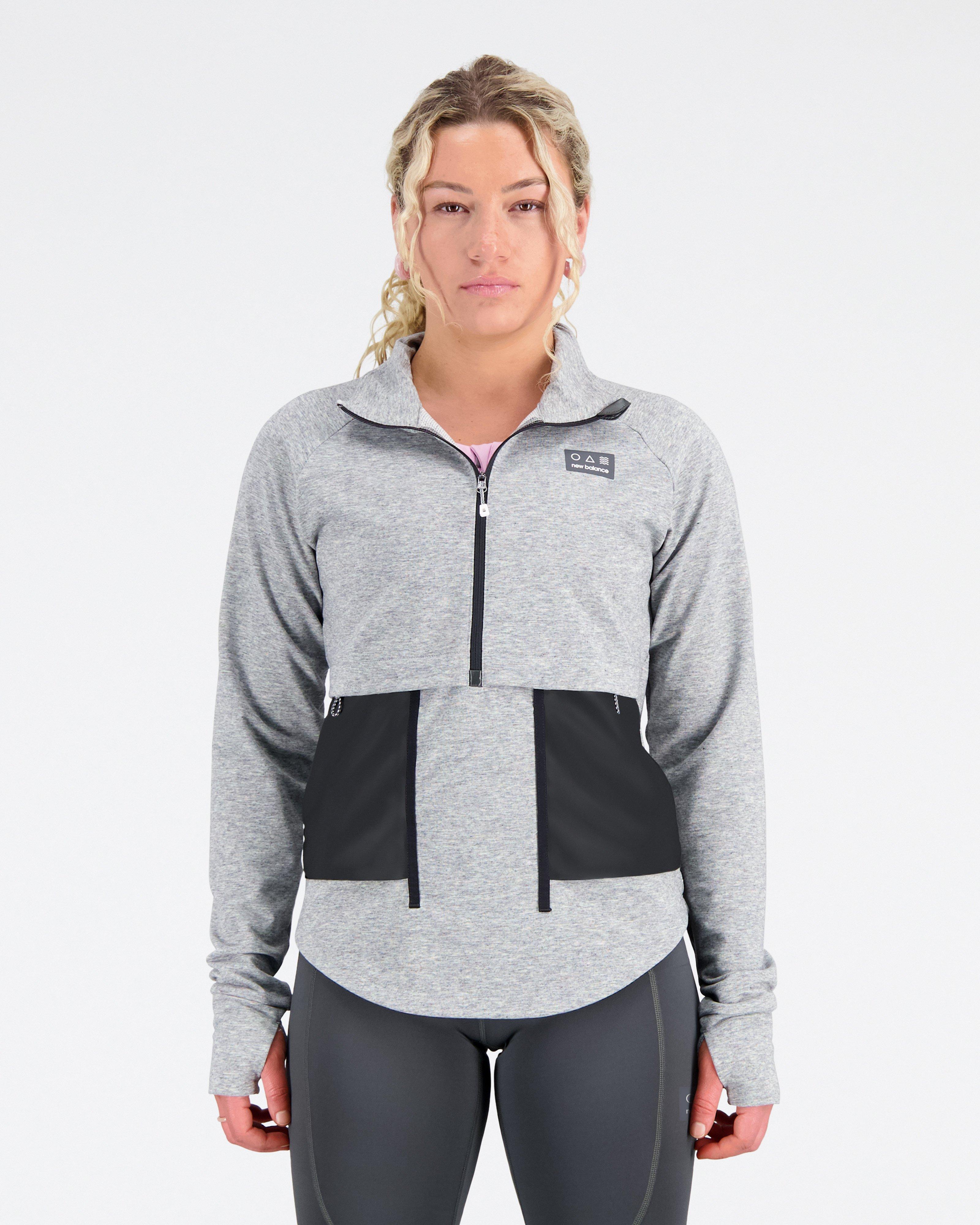 New Balance Women's Impact Run All Terrain 1/4 Zip Top -  Grey